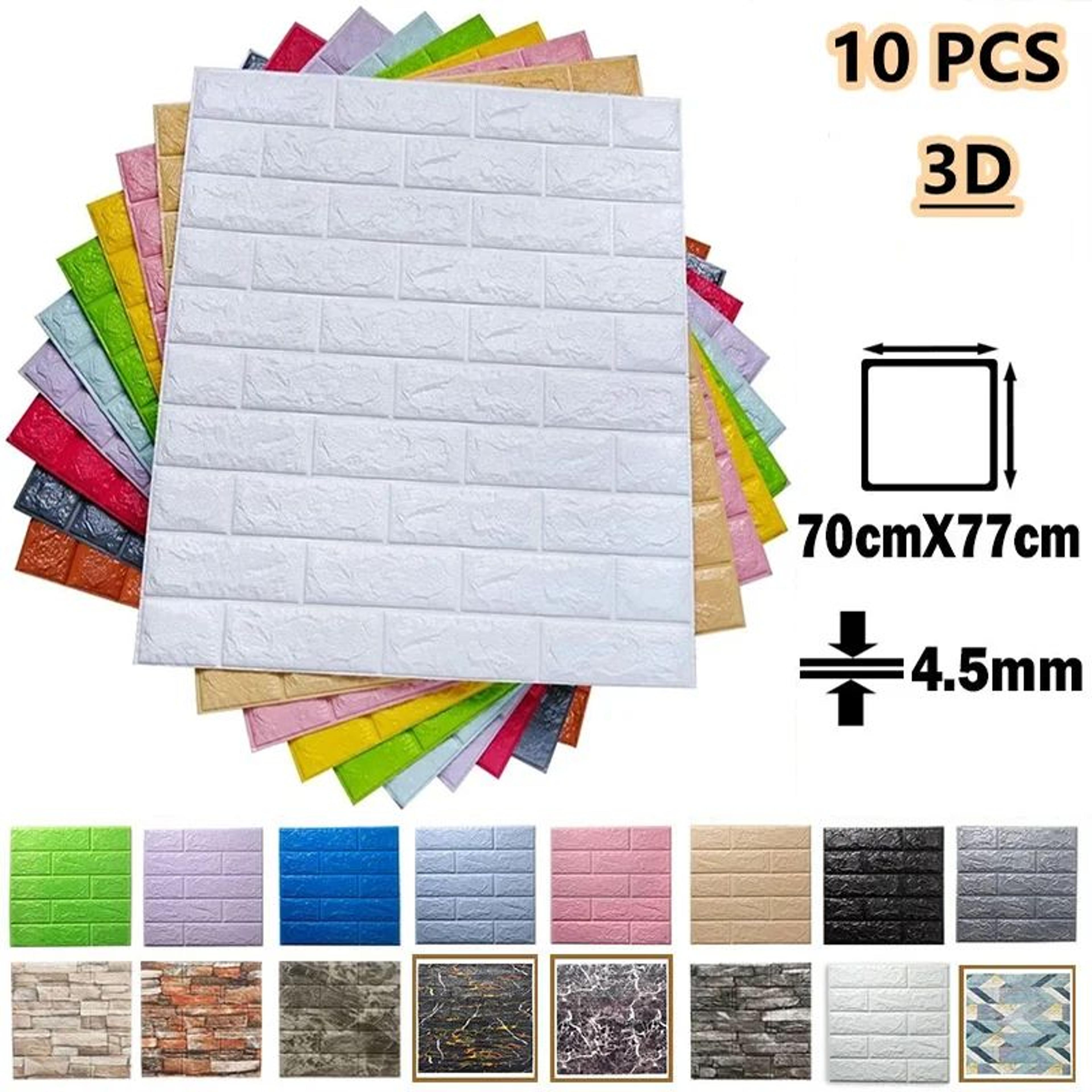 3d brick wall sticker self adhesive foam panels home decor set