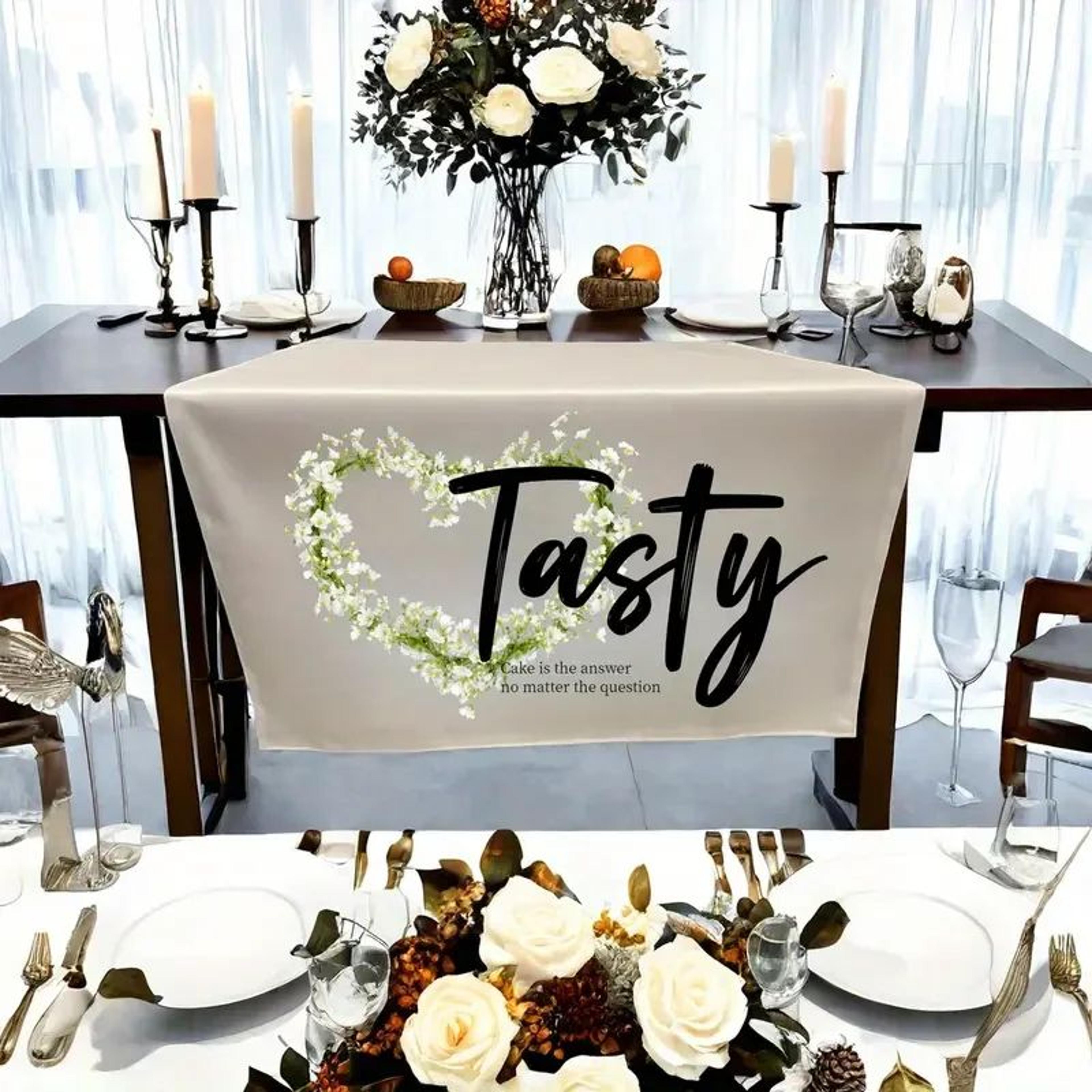 Personalized Seasonal Table Runner Custom Wedding Holiday Decor 2