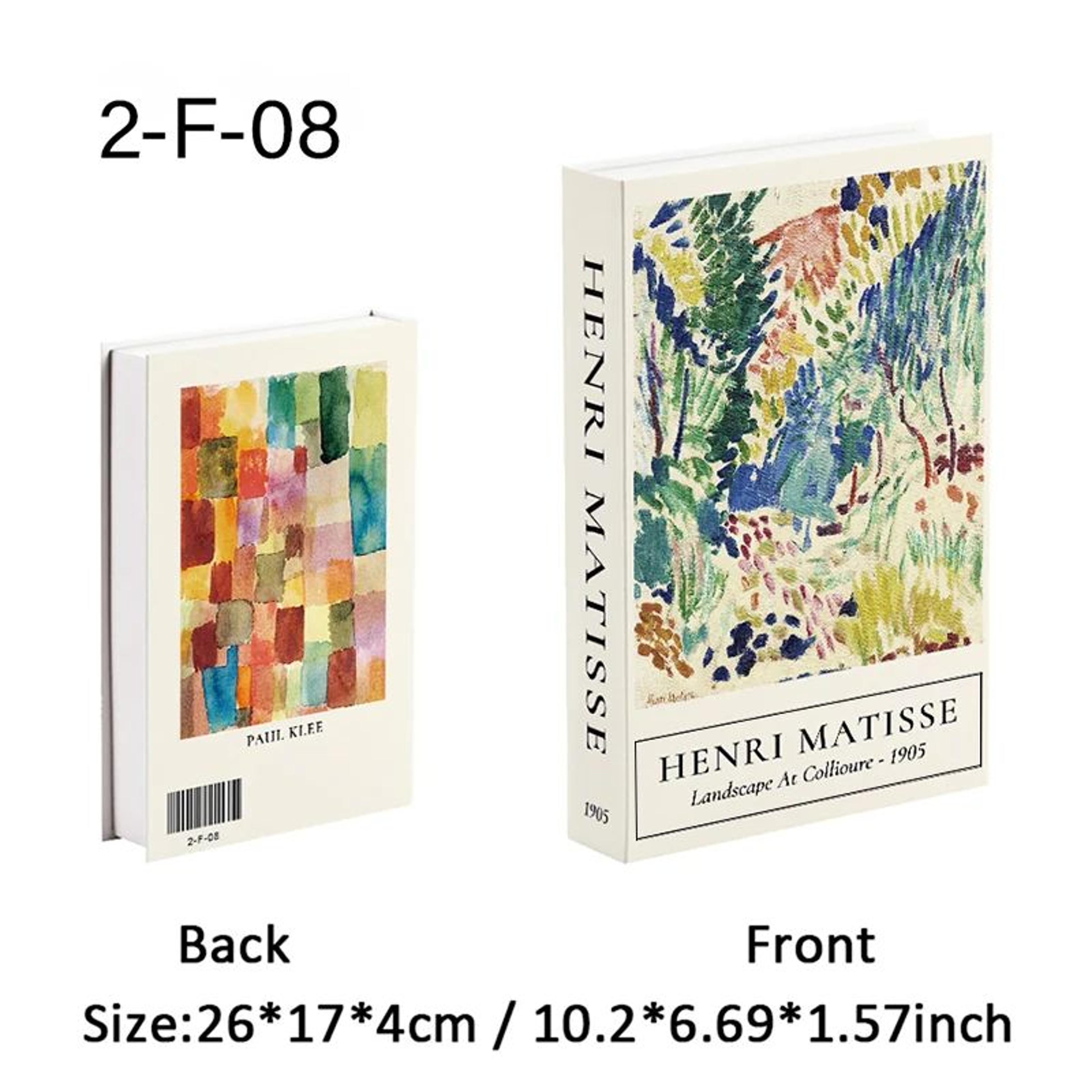Van Gogh Monet Decorative Book Storage Box Coffee Table Art Decor 8