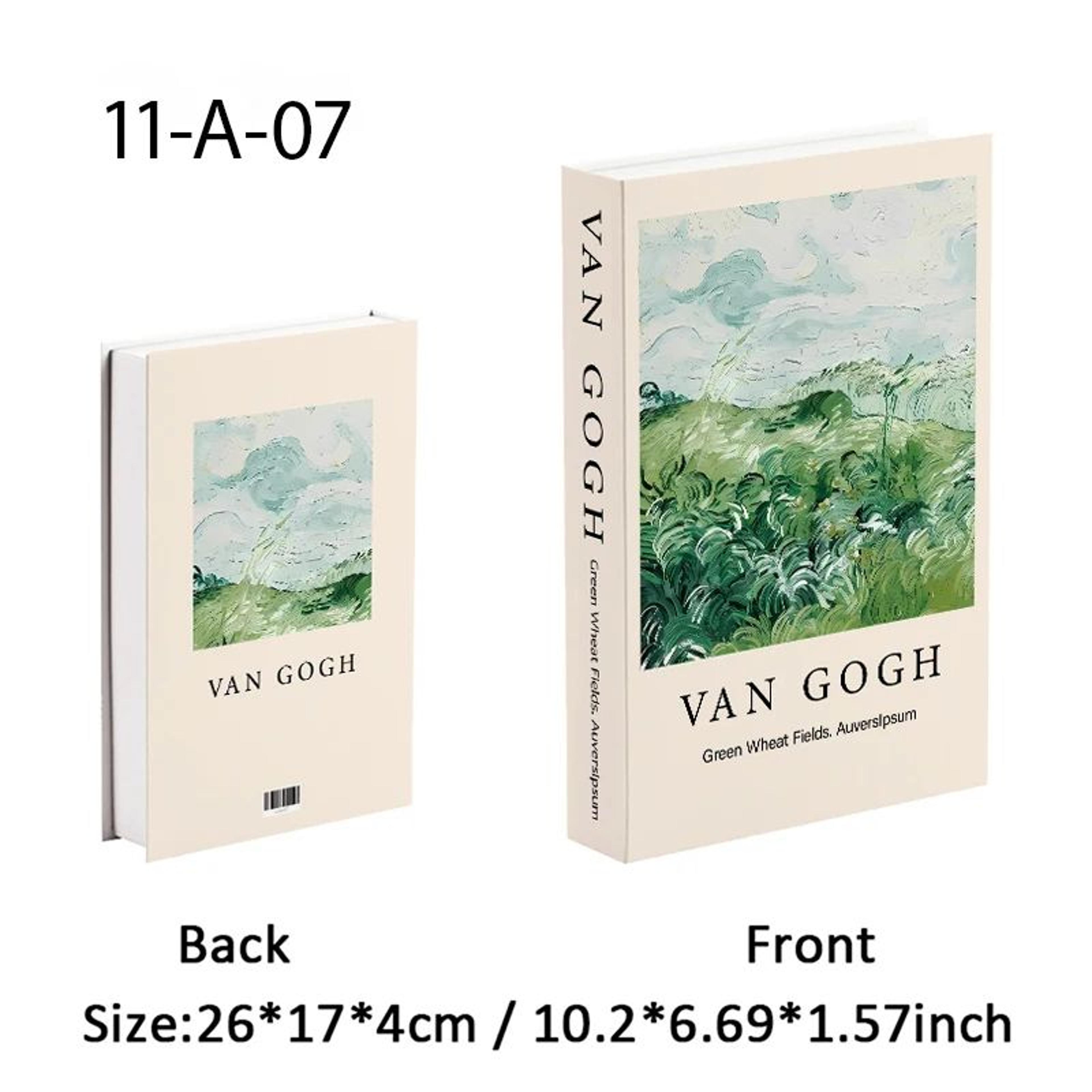 Van Gogh Monet Decorative Book Storage Box Coffee Table Art Decor 24