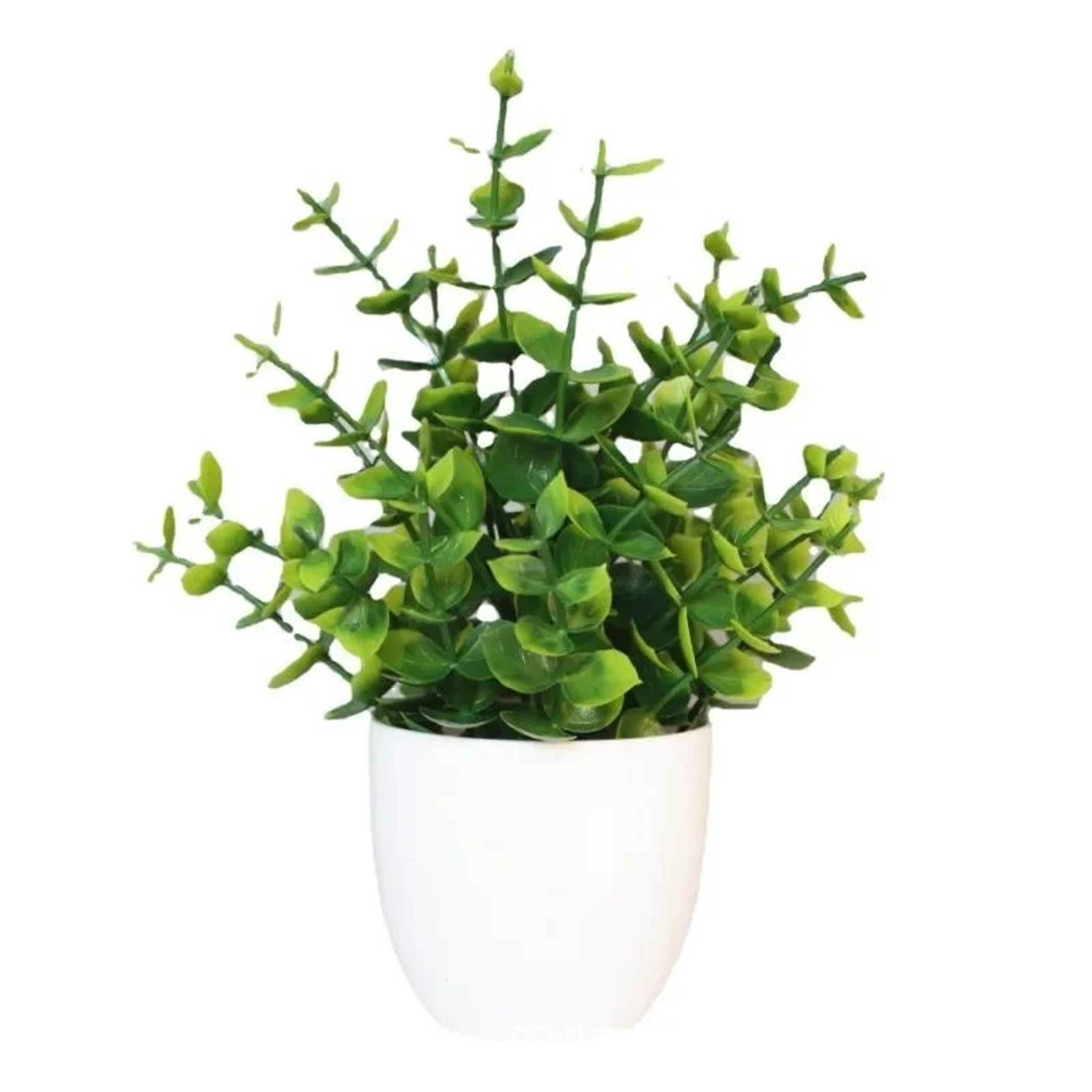 Artificial Potted Green Plant Bonsai Indoor Outdoor Home Decor 5