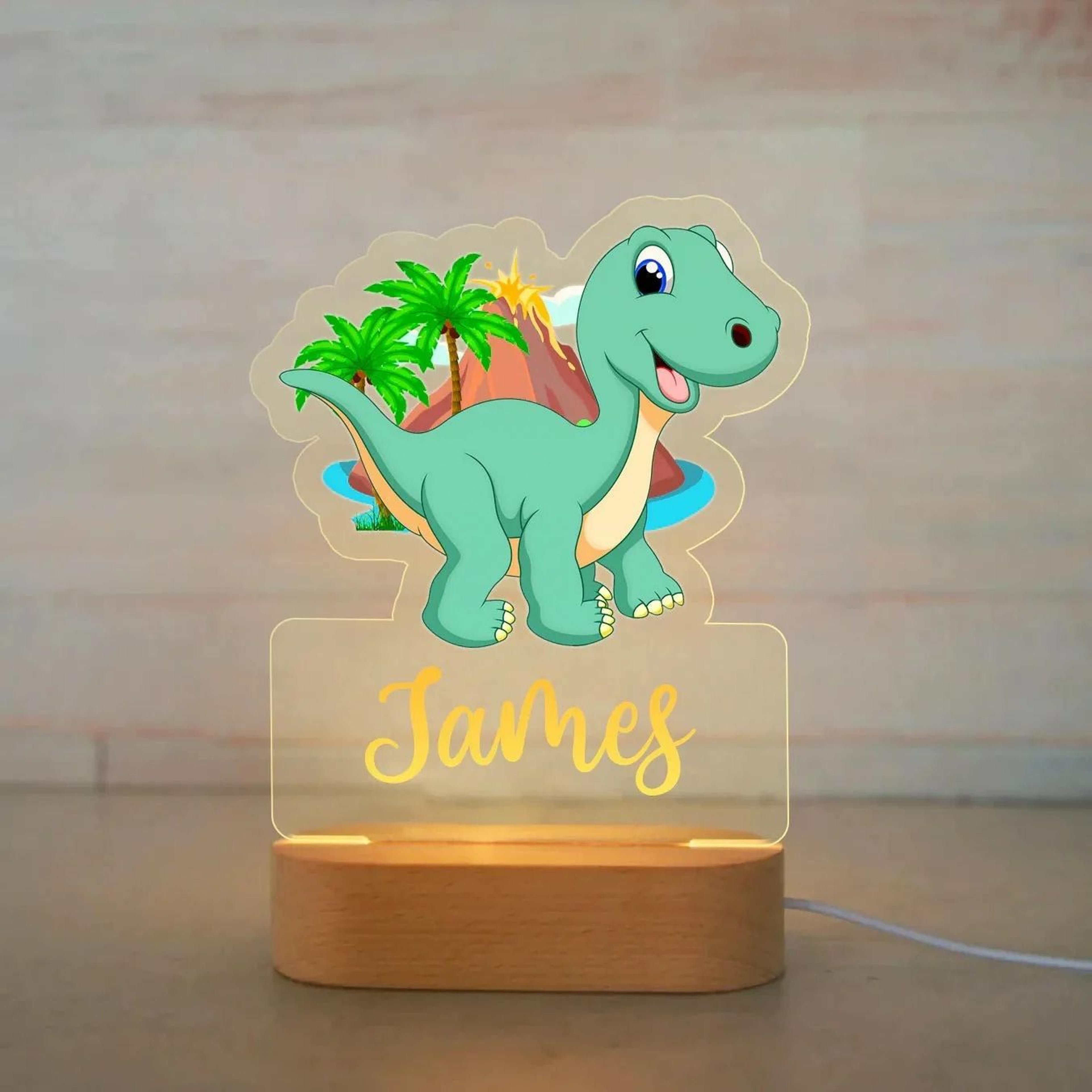 Personalized Kids Name Night Light Custom Acrylic Animal Lamp 11