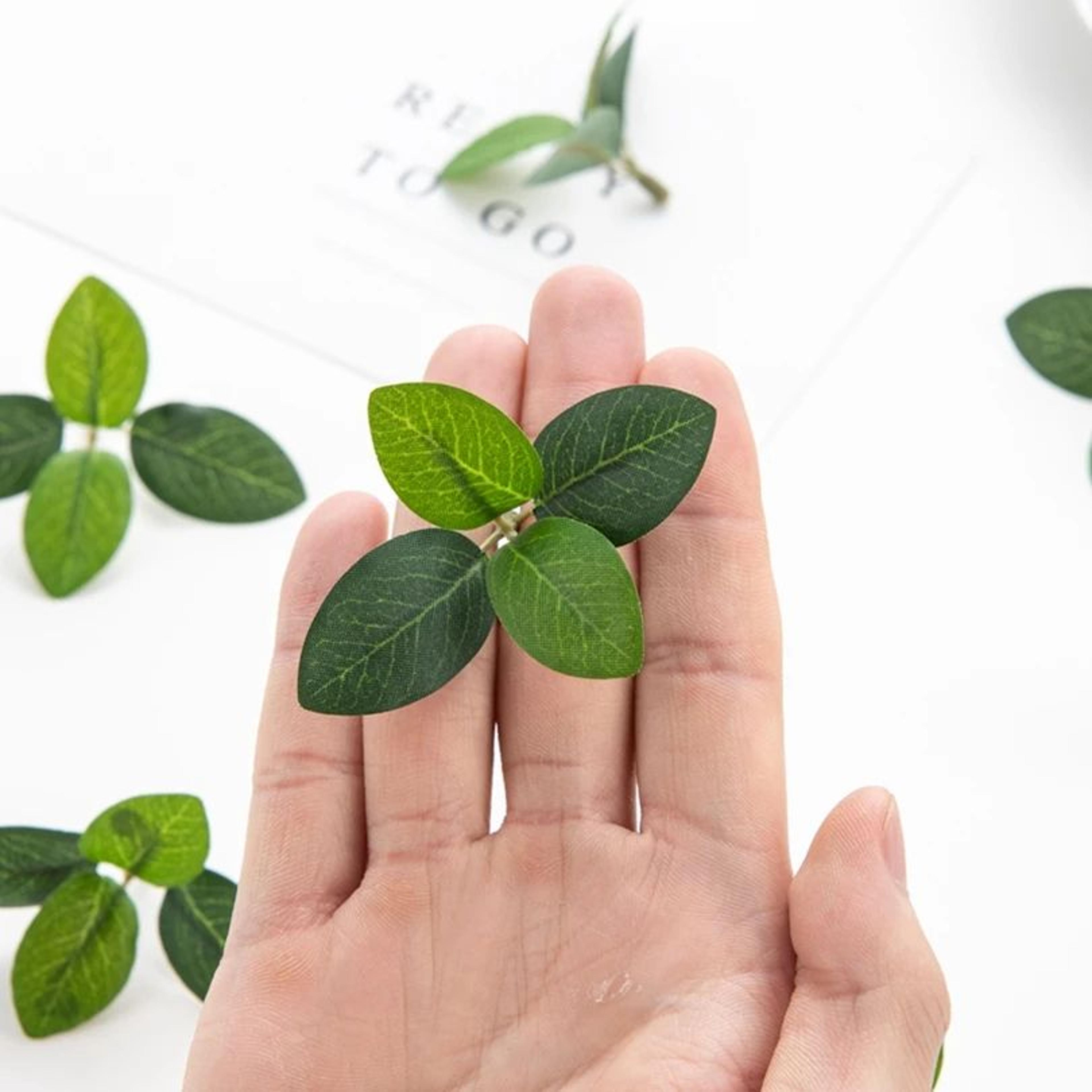 Artificial Green Silk Flowers Bulk Tea Leaf Wedding Decor Set 5