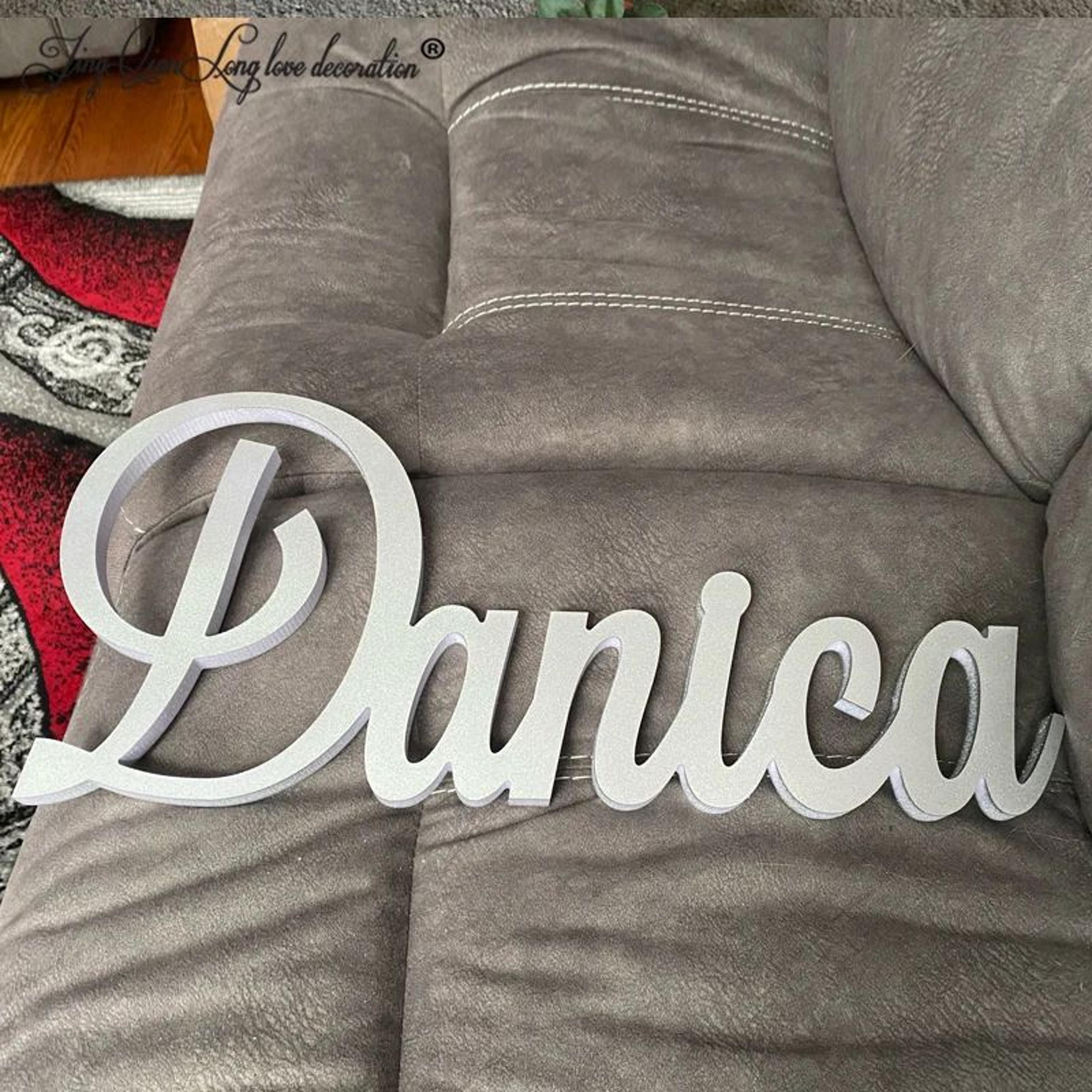 Personalized Wooden Name Sign Custom Baby Room Wall Decor 3