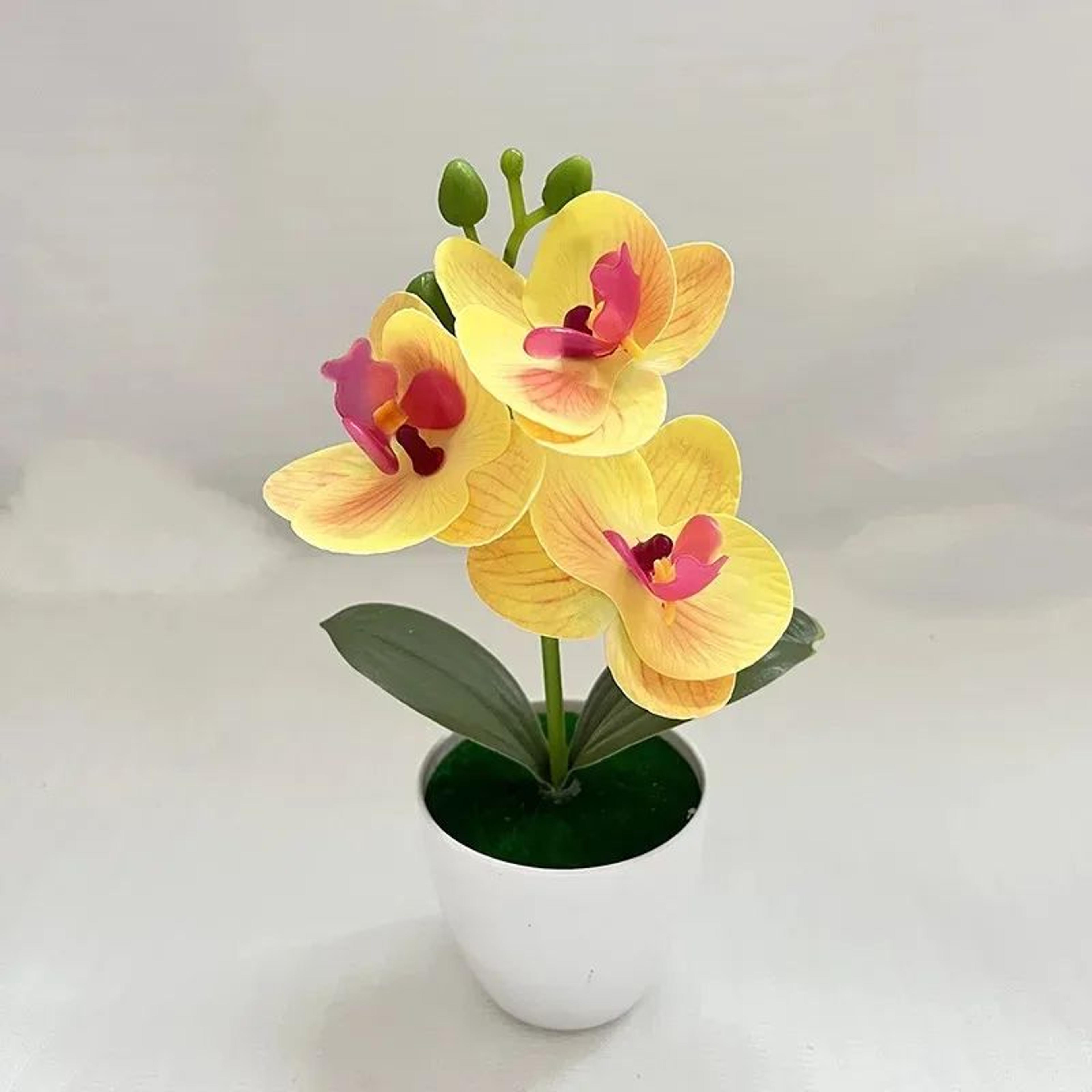 Mini Artificial Bonsai Plant Potted Desktop Faux Plant Decor 6