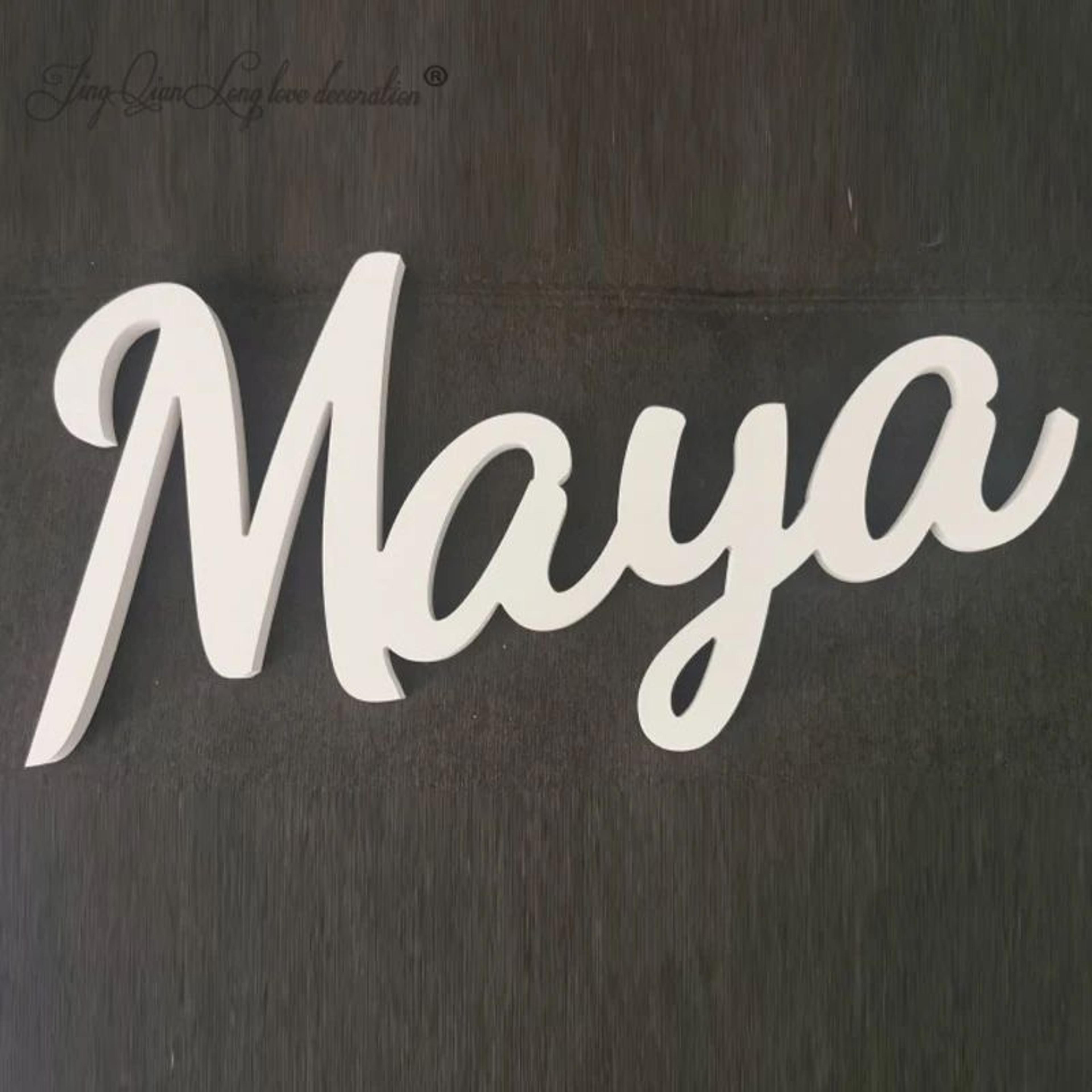 Custom Wooden Name Sign Personalized Wood Word Decor For Home And Gifts 1
