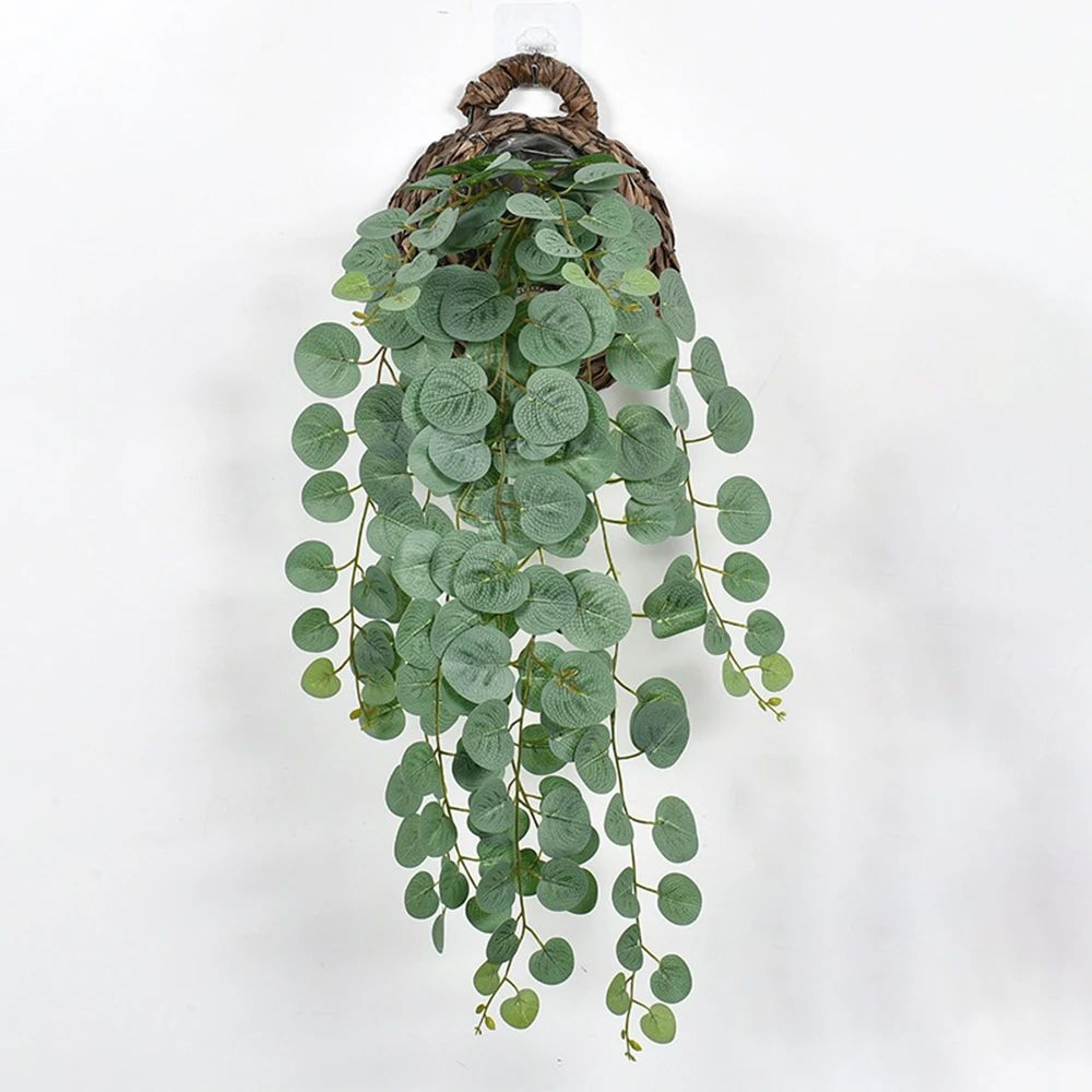 Artificial Eucalyptus Hanging Vines Green Leaf Wall Decor For Home And Events 1