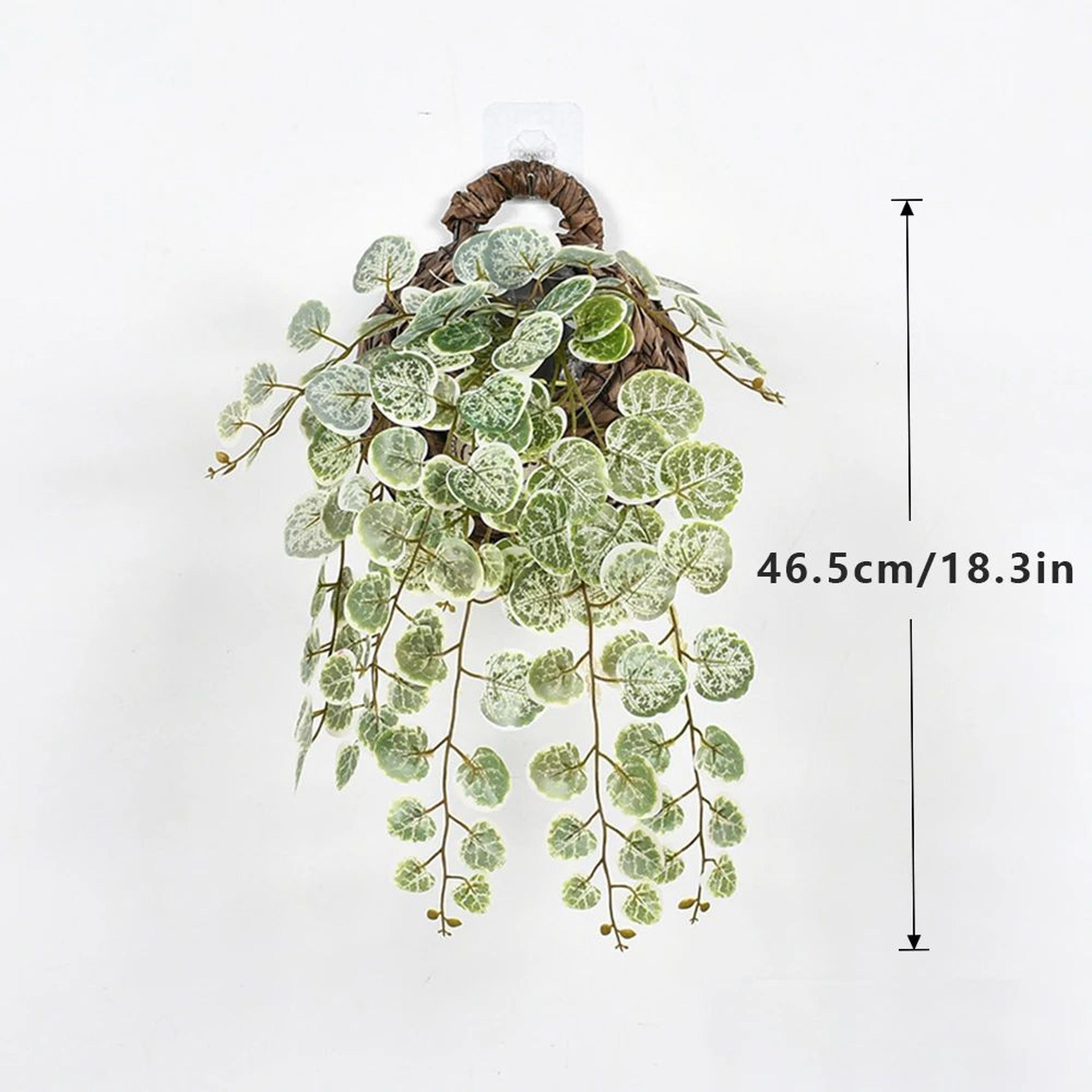 Artificial Eucalyptus Hanging Vines Green Leaf Wall Decor For Home And Events 9