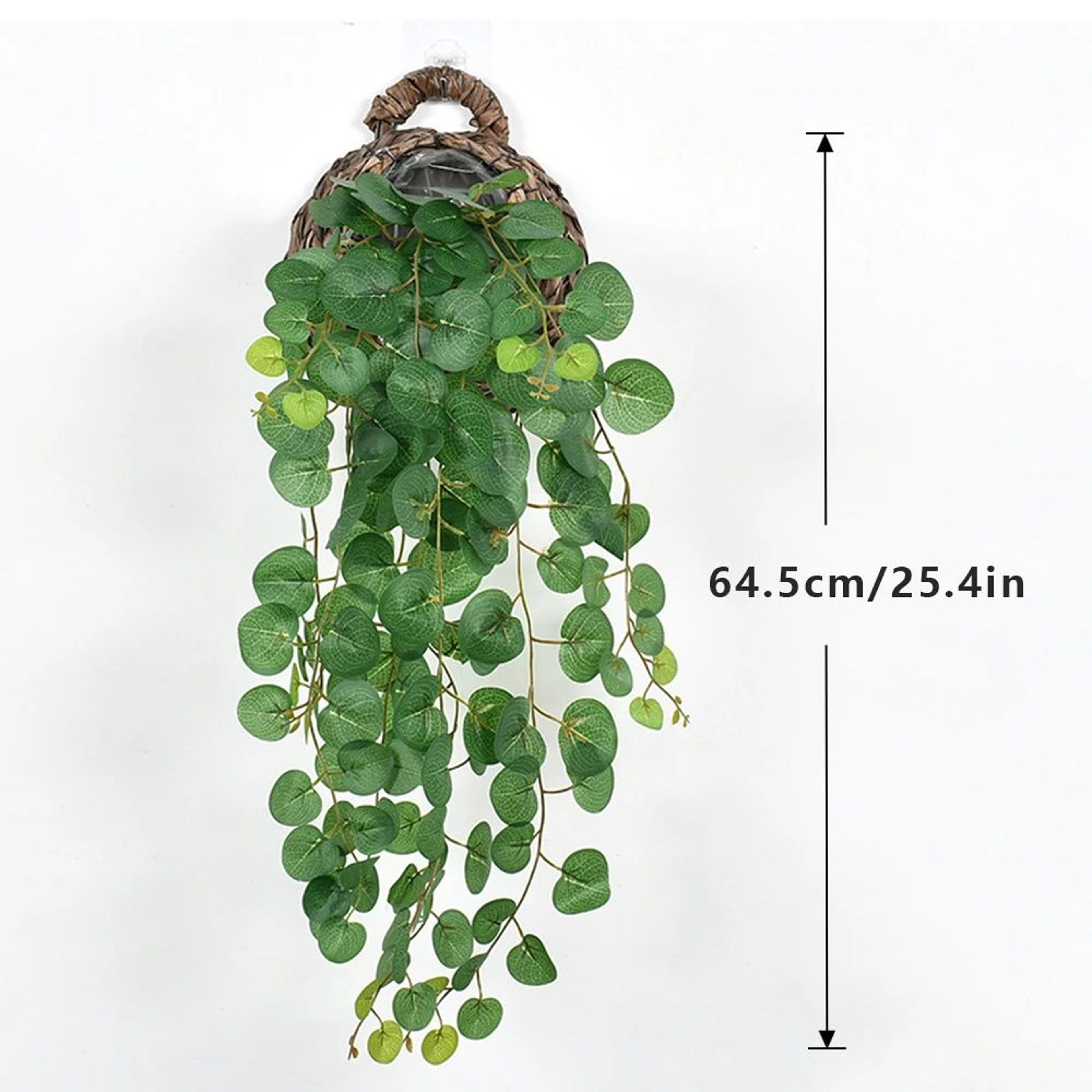 Artificial Eucalyptus Hanging Vines Green Leaf Wall Decor For Home And Events 10