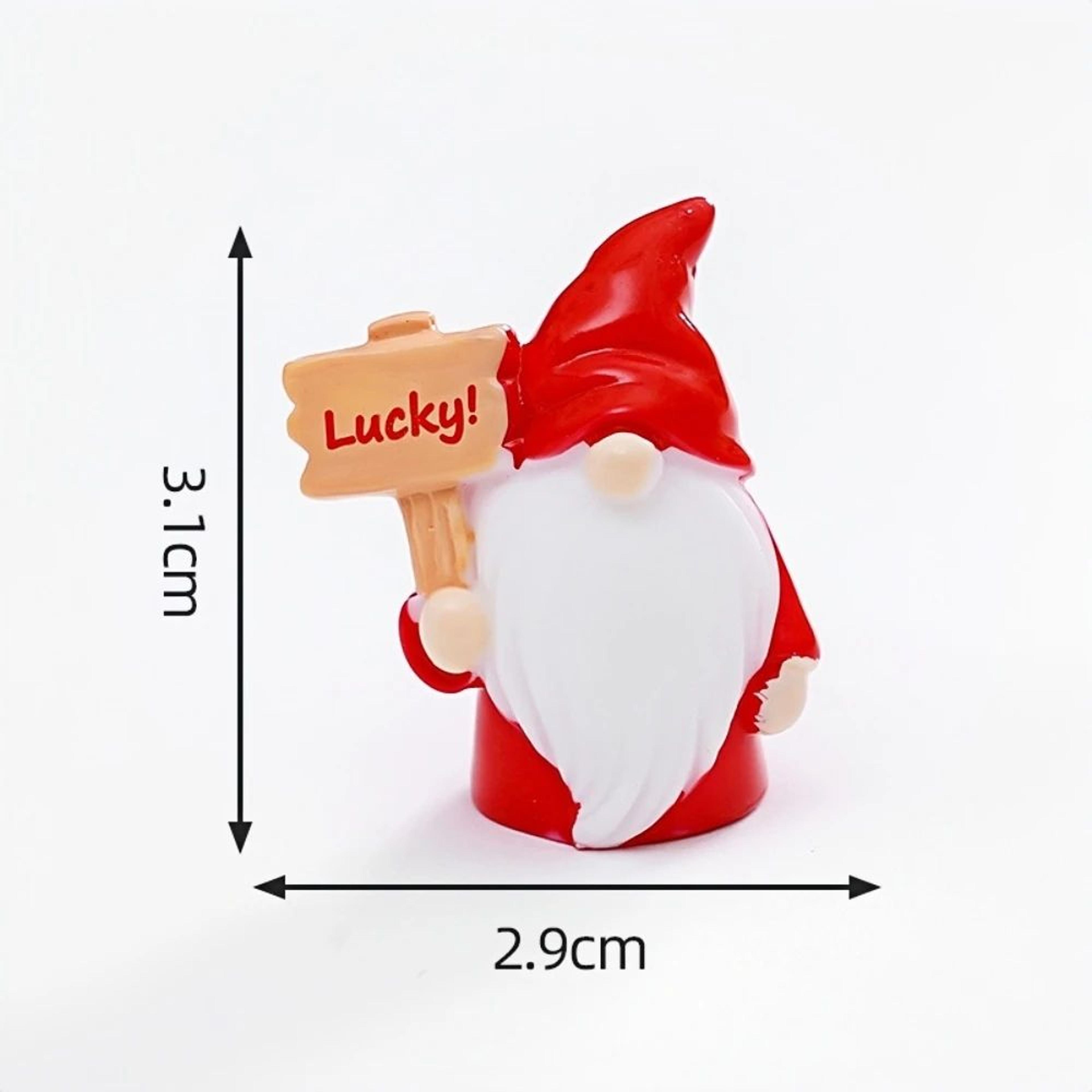 Mini Garden Gnome Figurines Set Cute Dwarf Decor For DIY Landscape And Crafts 4