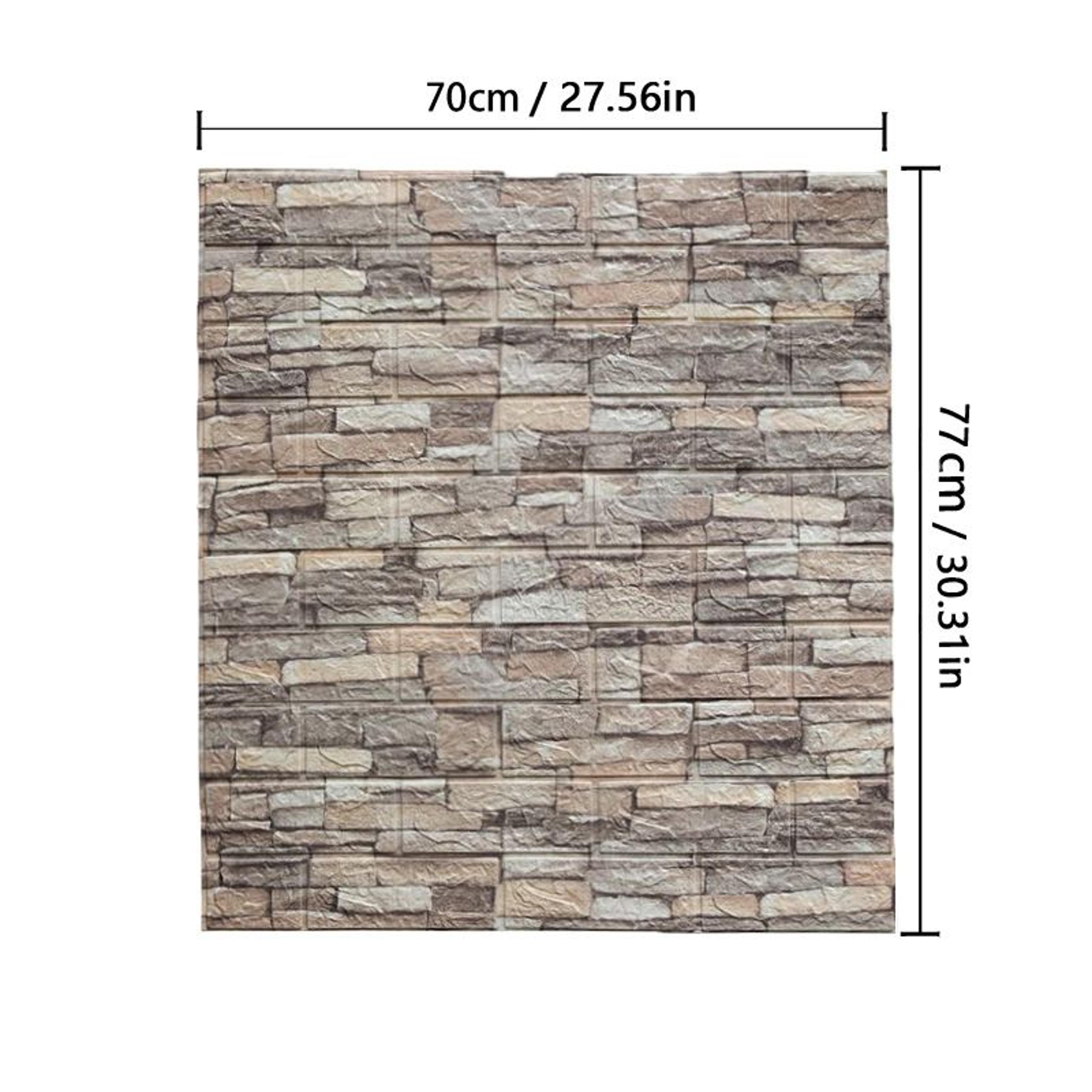 3D Brick Wall Sticker Self Adhesive Waterproof Decorative Wall Panel 8