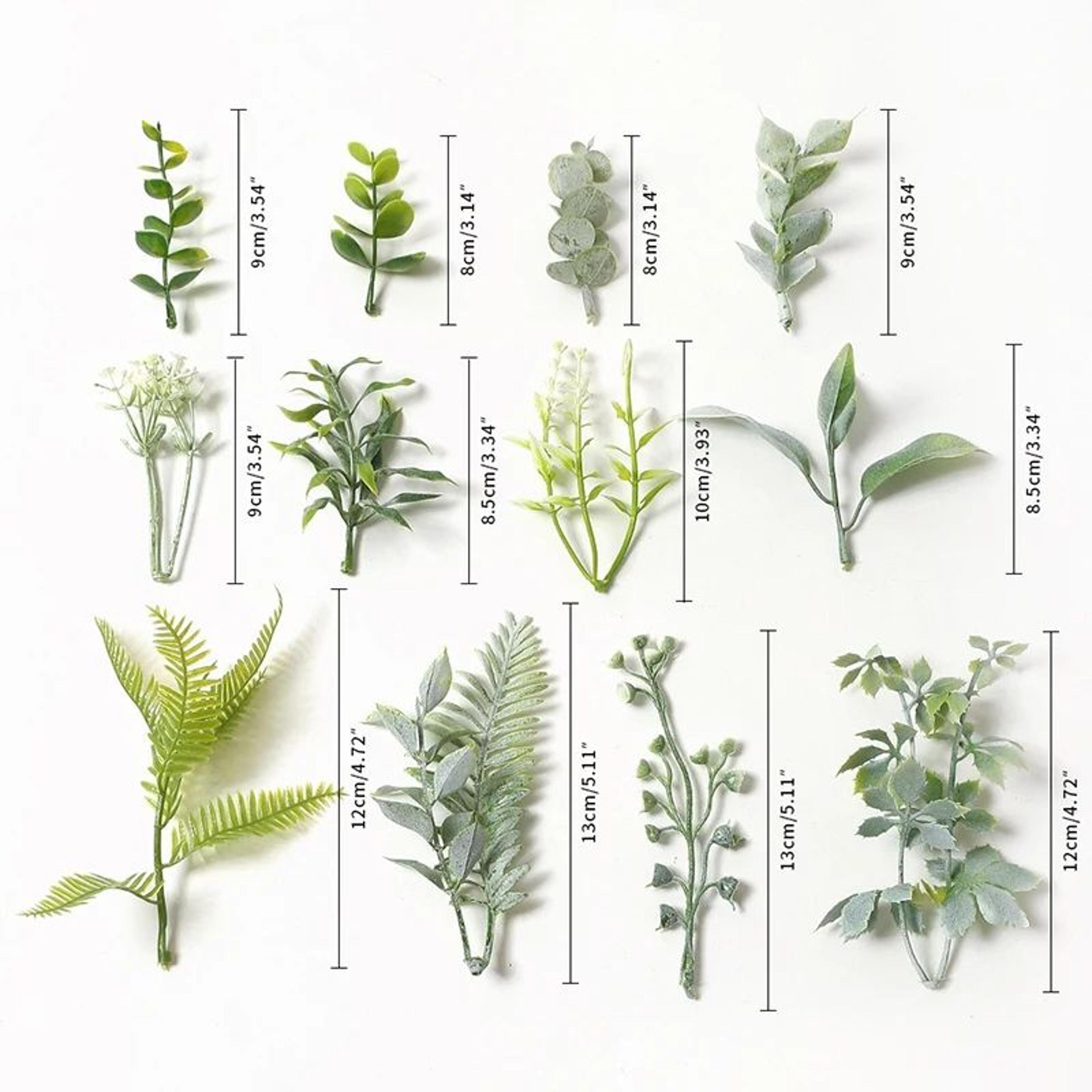 Artificial Green Leaf Decor Set For DIY Crafts Wedding And Home Styling 5