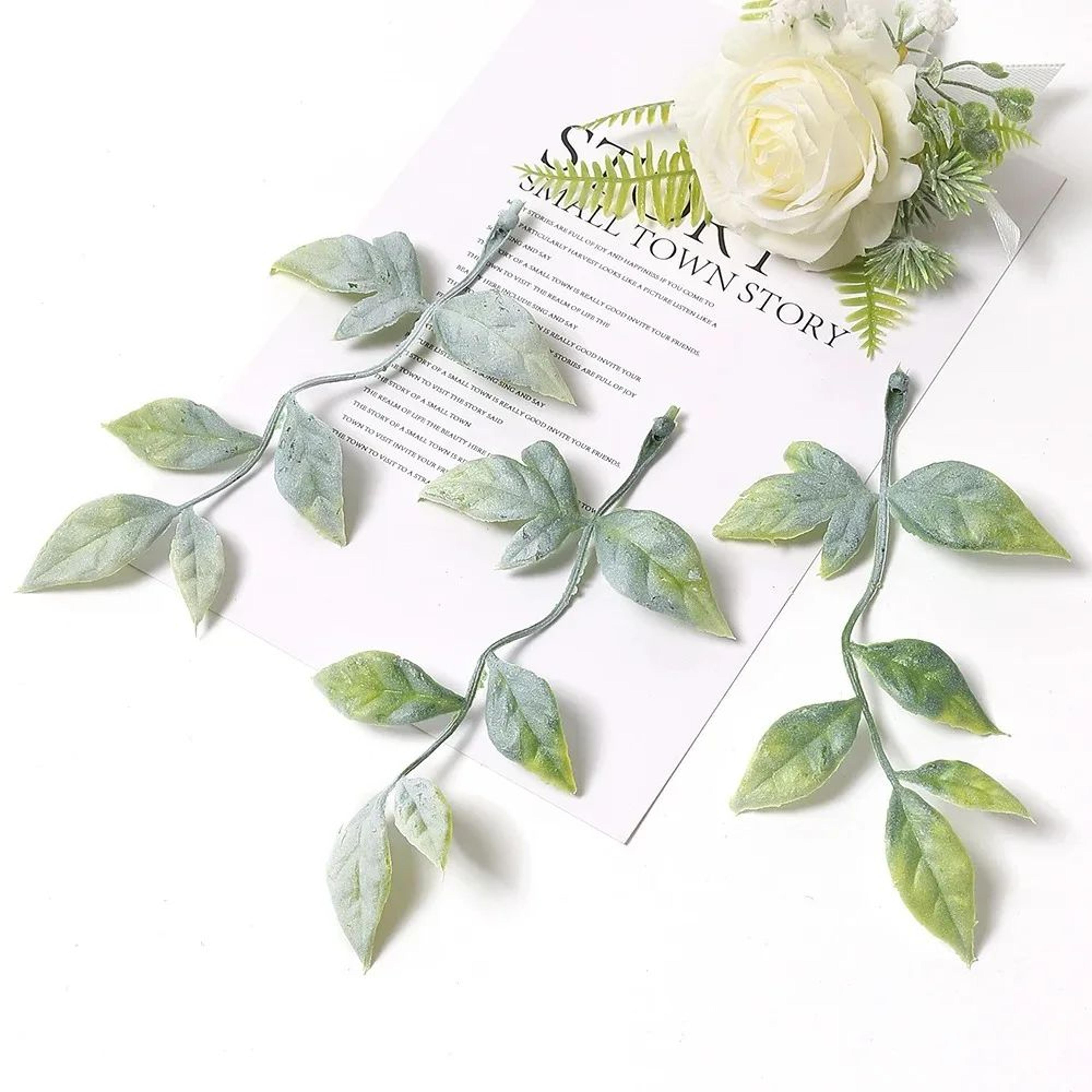 Artificial Green Leaf Decor Set For DIY Crafts Wedding And Home Styling 17