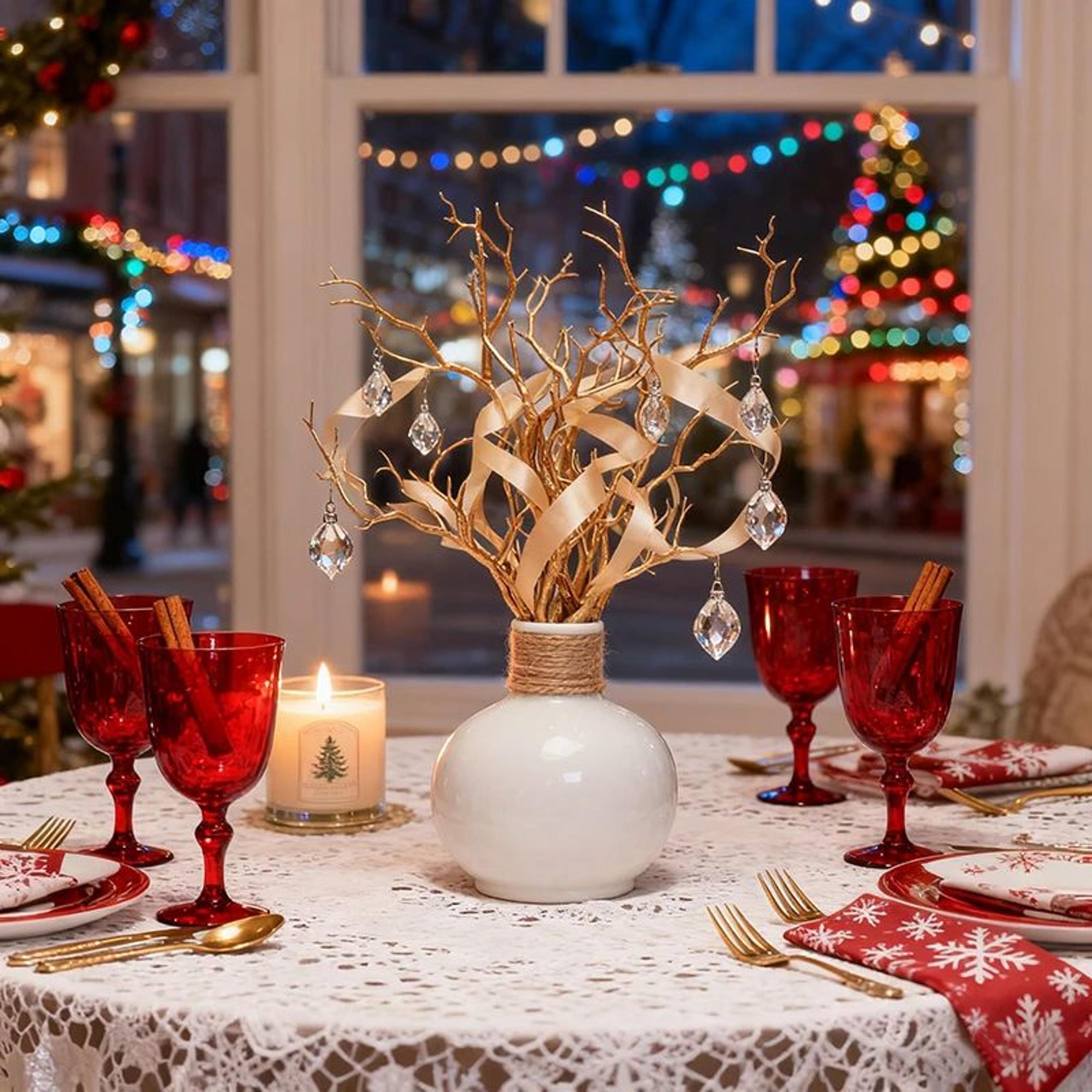 Golden Antler Branch Headband DIY Decoration Set 2