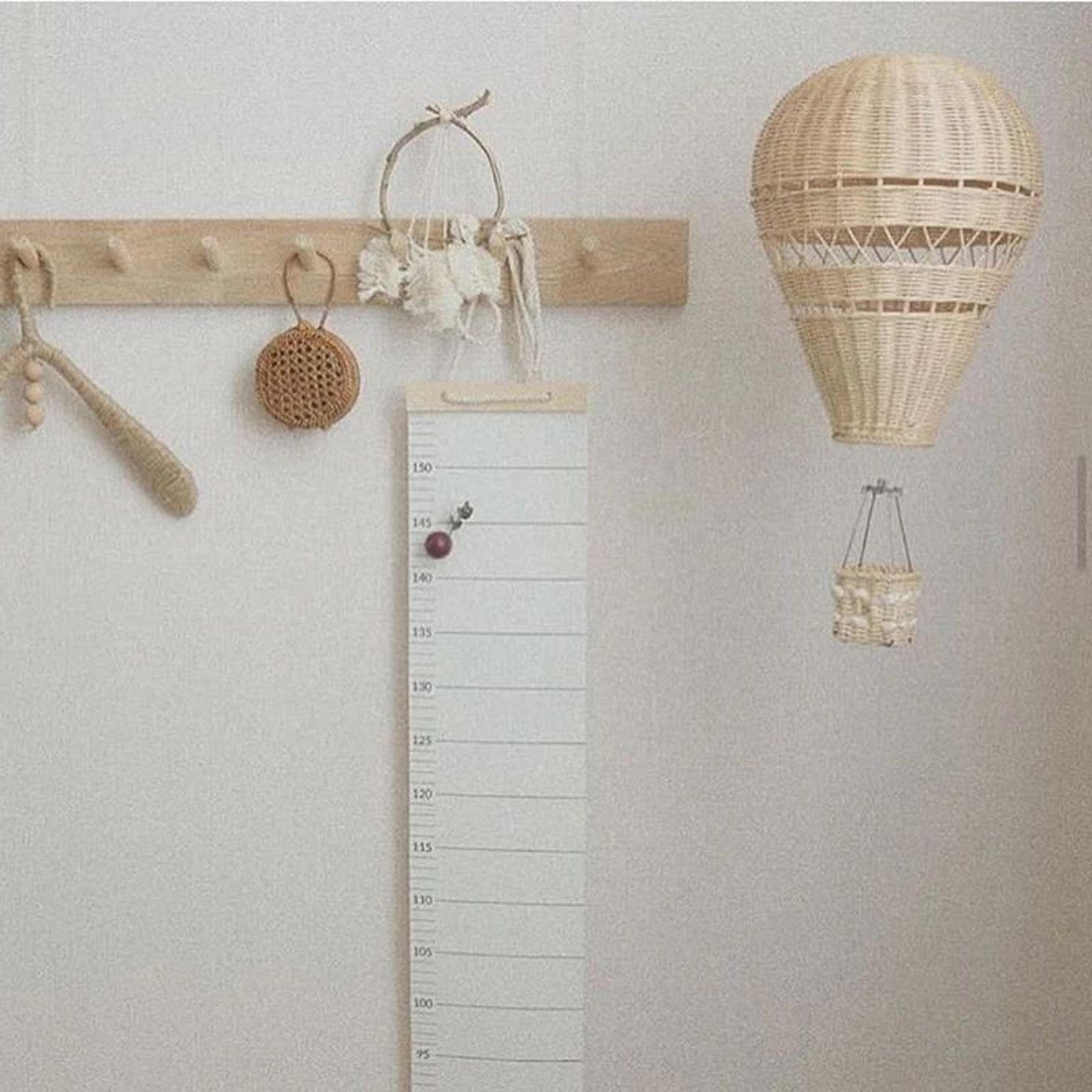 Rattan Hot Air Balloon Nursery Decor For Baby Room Wall Styling 3