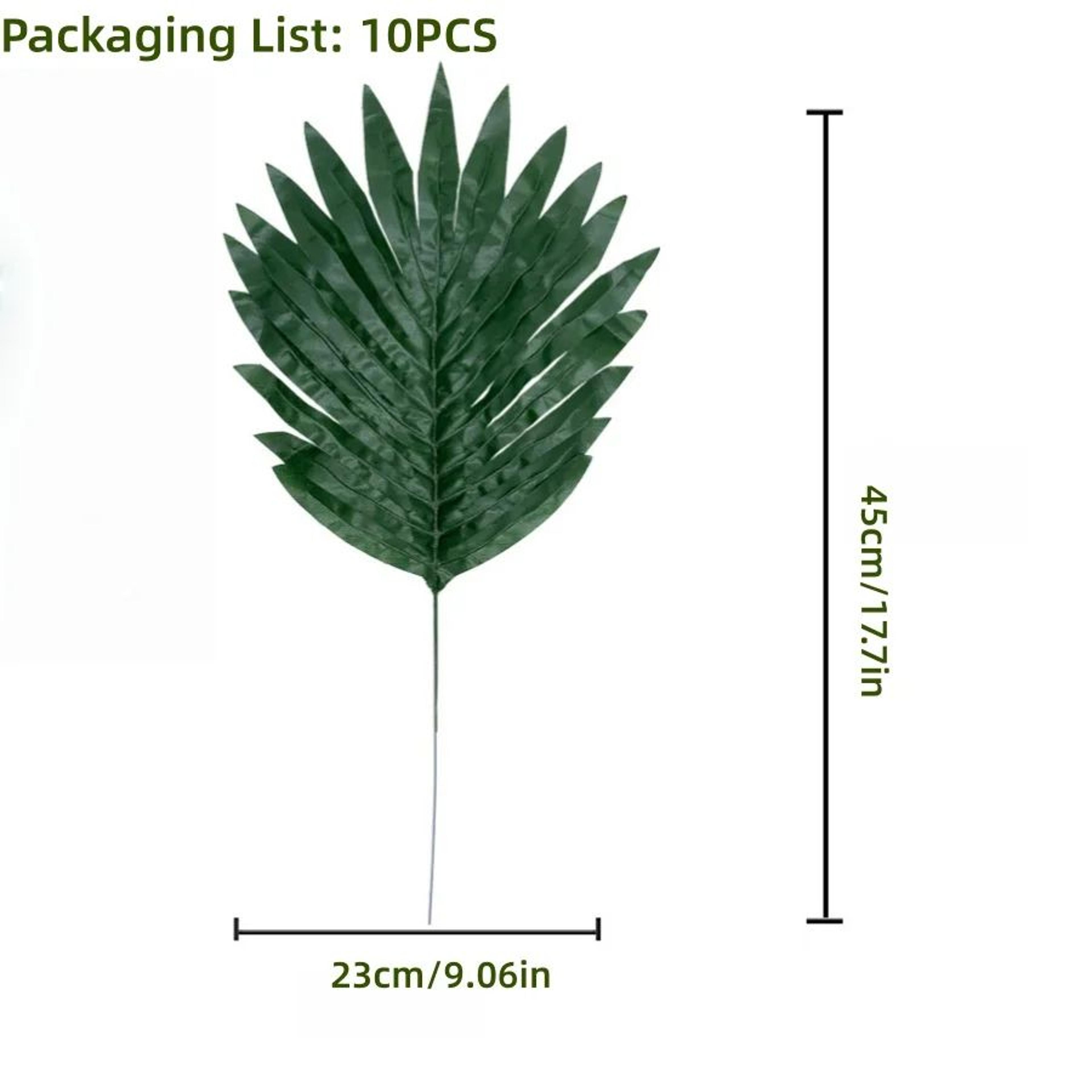 Artificial Tropical Palm Leaves Decor Set For Party Jungle Theme Styling 13