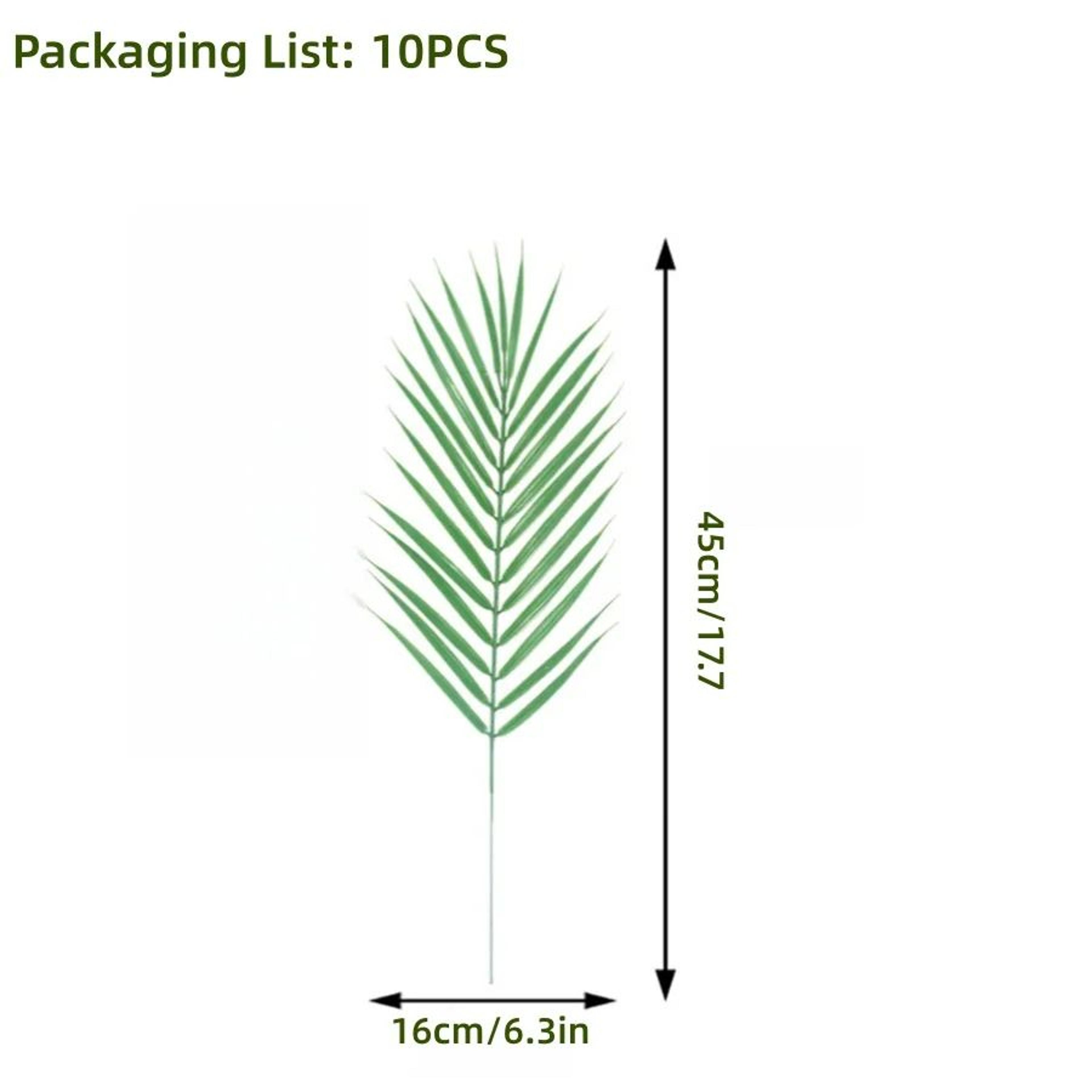 Artificial Tropical Palm Leaves Decor Set For Party Jungle Theme Styling 15