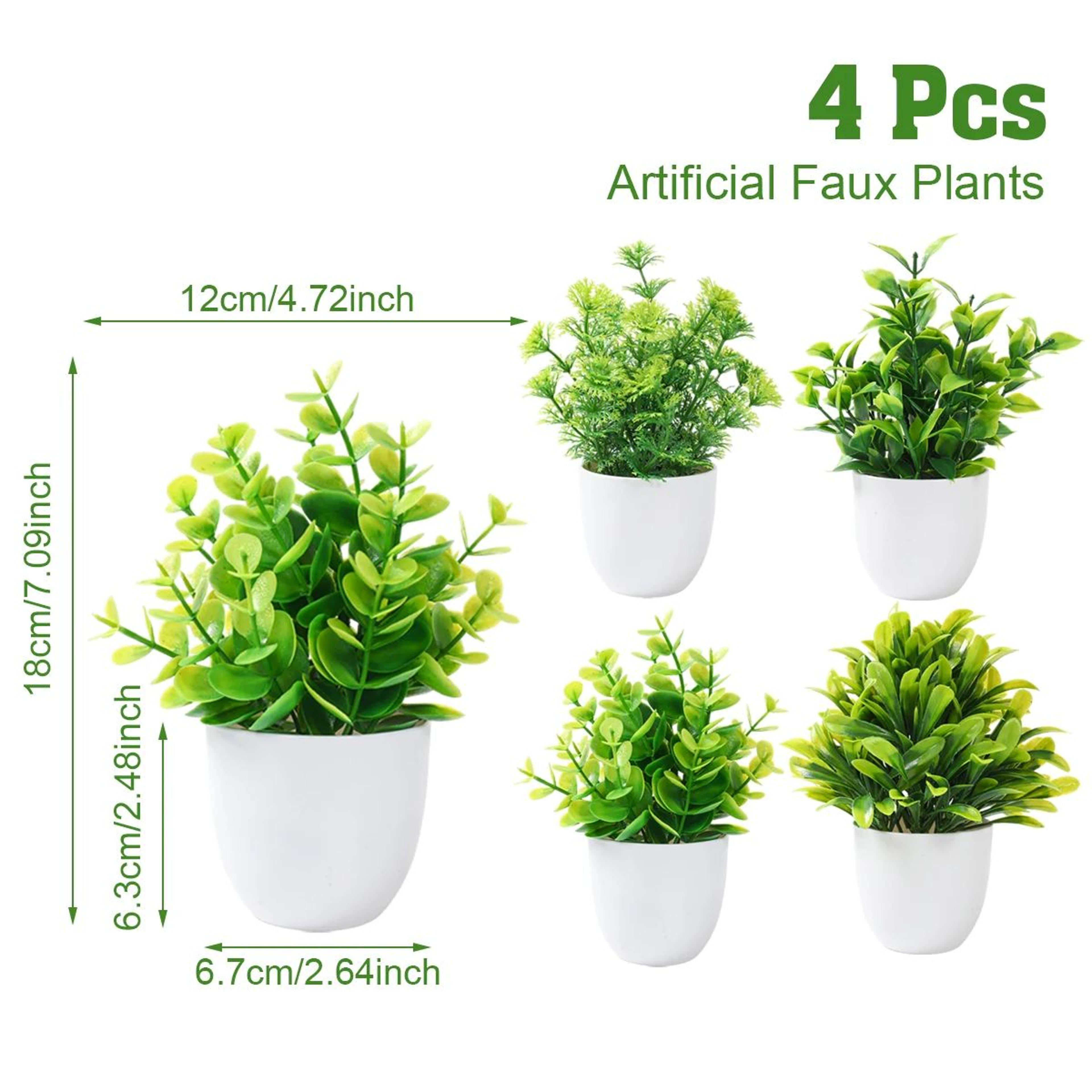Mini Artificial Potted Plants Set For Home Table Decor And Styling 9