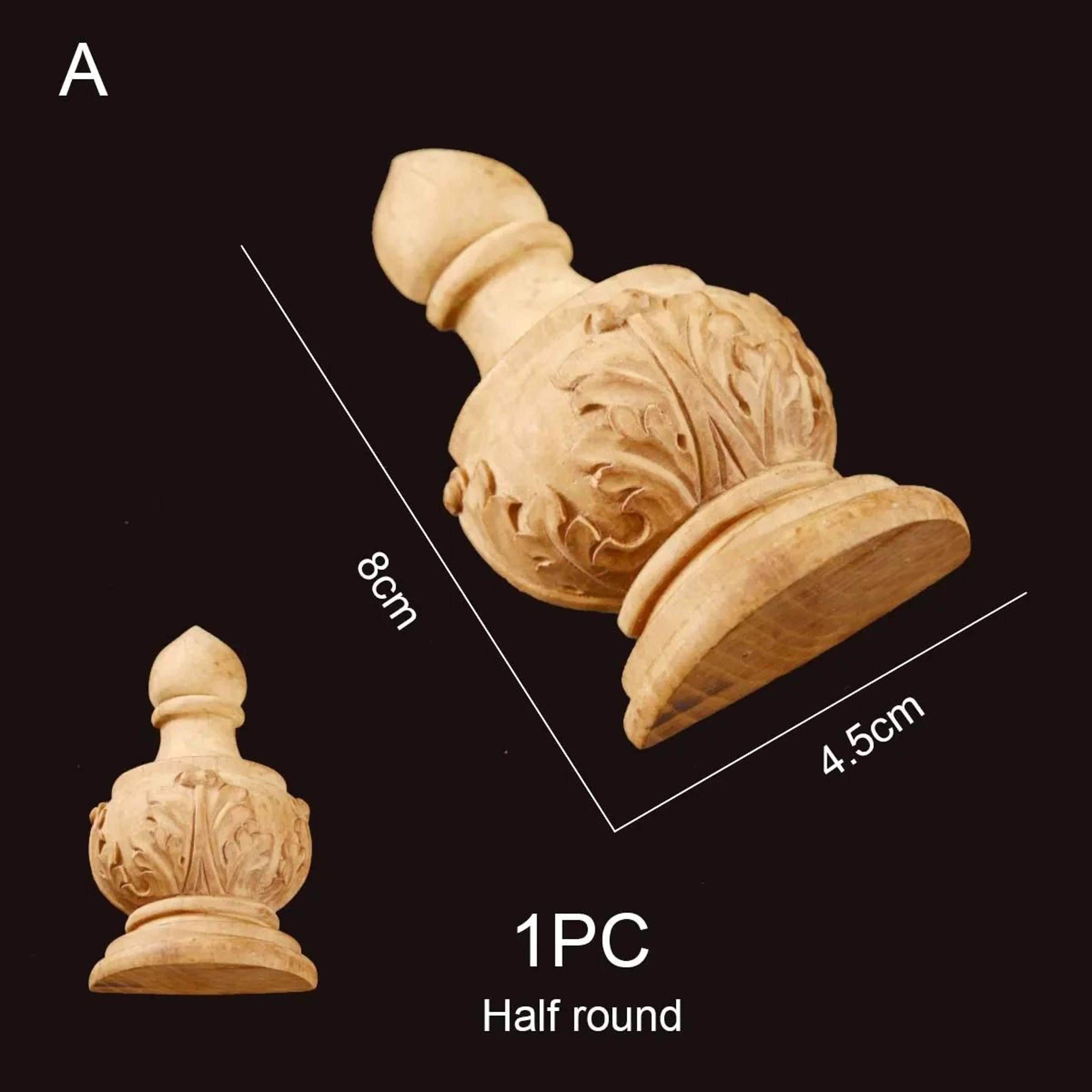 Roman Style Wood Column Cap Decorative Carved Applique For Furniture And Cabinet Upgrade 7