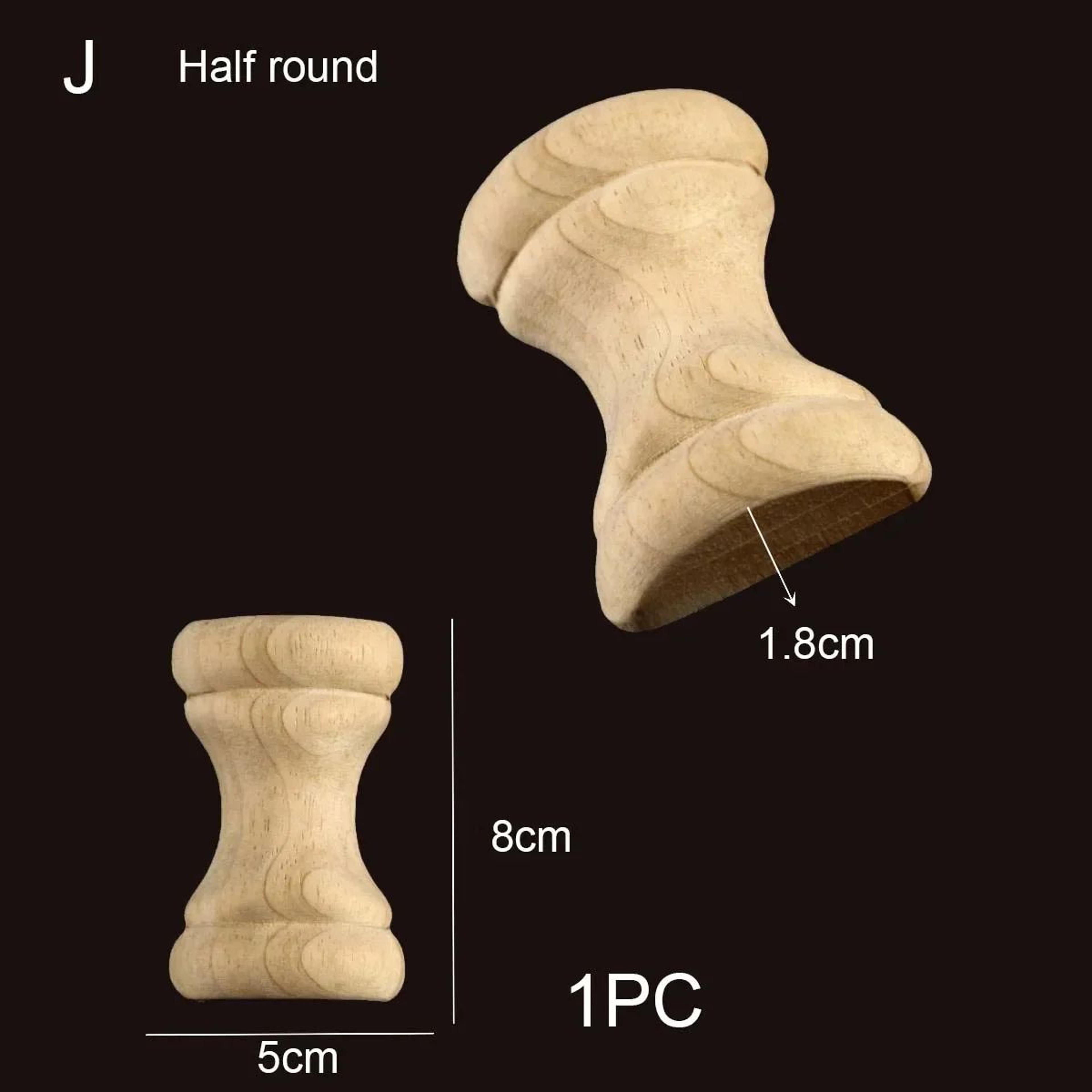 Roman Style Wood Column Cap Decorative Carved Applique For Furniture And Cabinet Upgrade 24