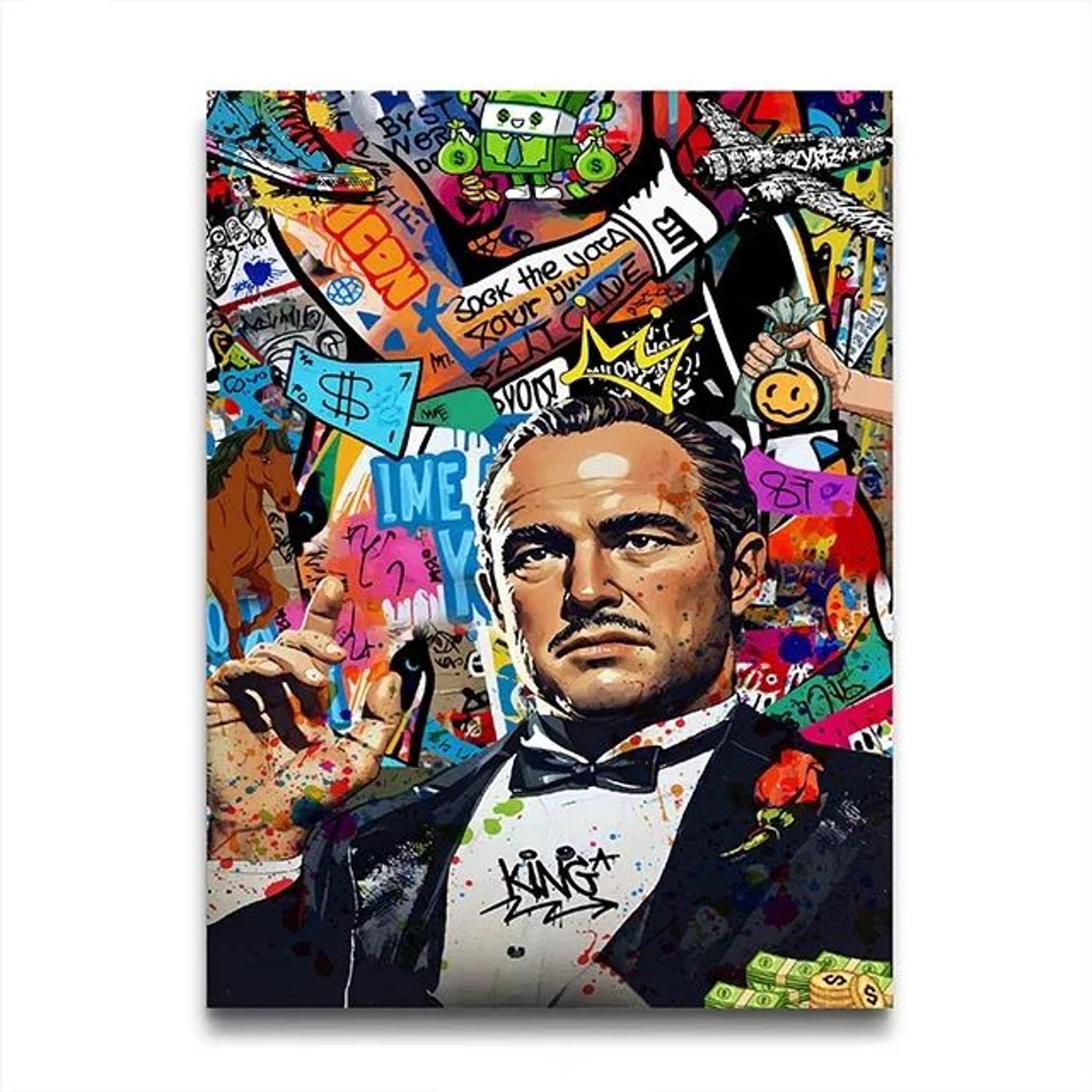 80s Gangster Graffiti Canvas Wall Art Retro Street Style Poster For Room Decor 8