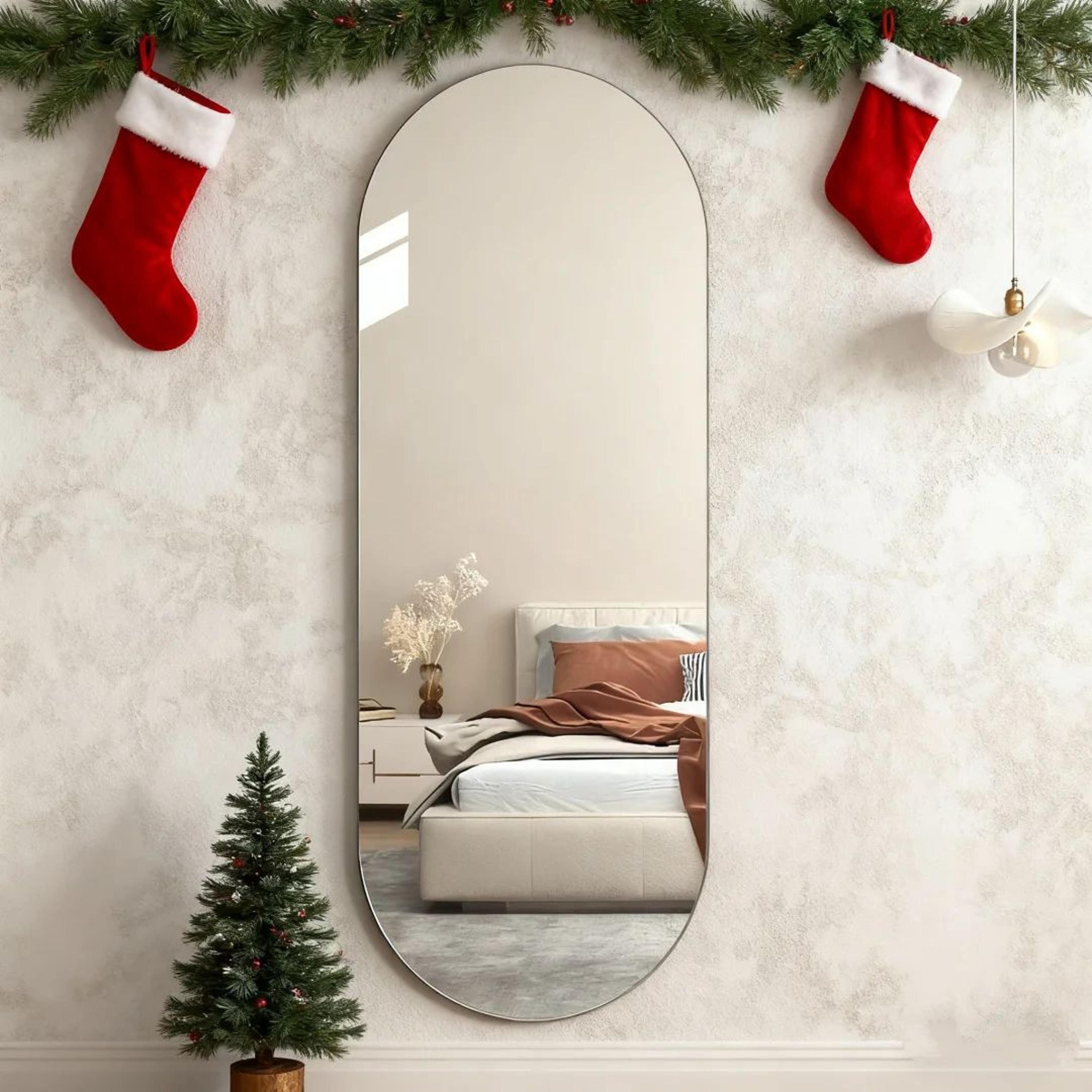 Self Adhesive Arched Wall Mirror Full Length Acrylic Mirror For Bedroom And Home Decor 2