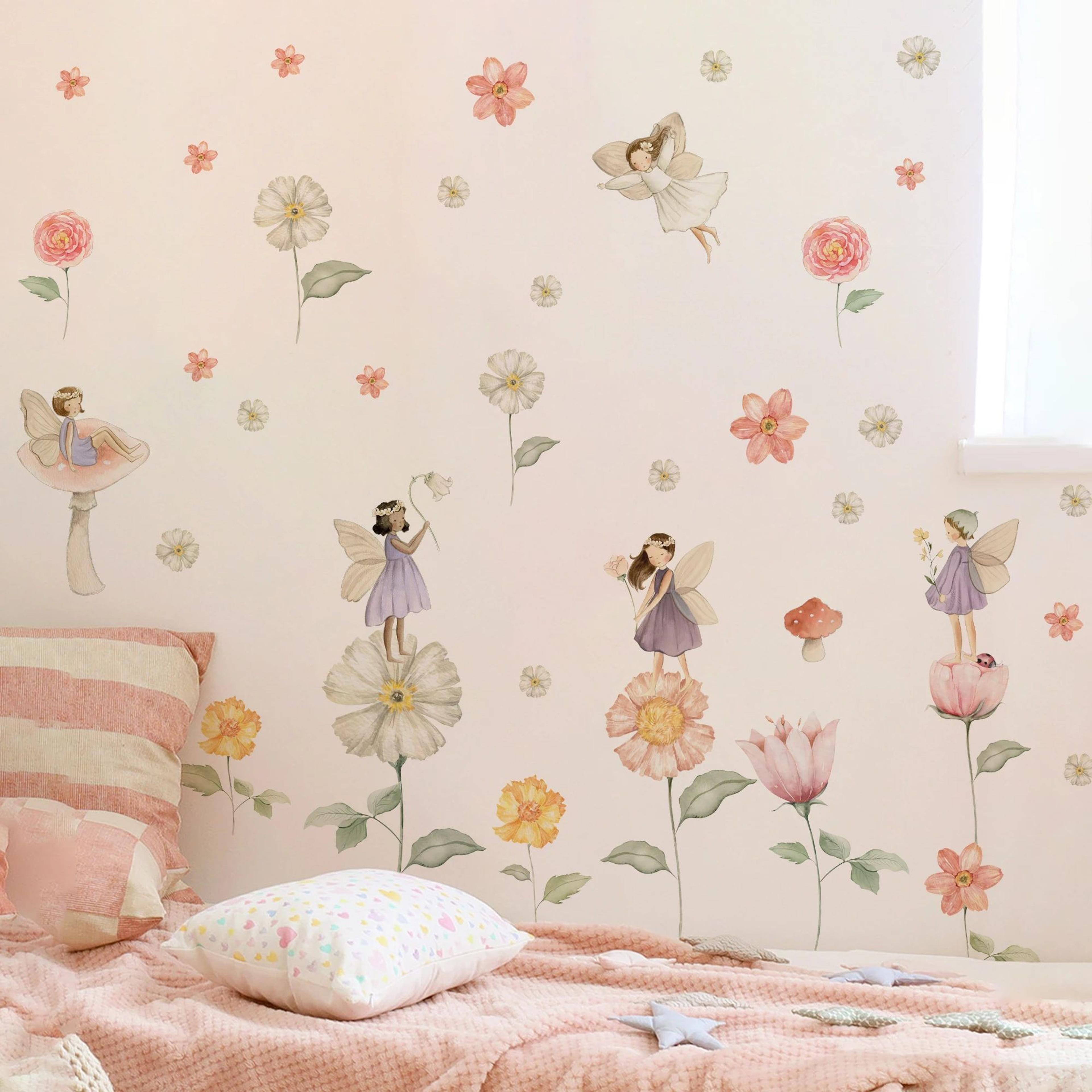 Unicorn Rainbow Wall Stickers Watercolor Kids Room Decor For Nursery And Bedroom 2