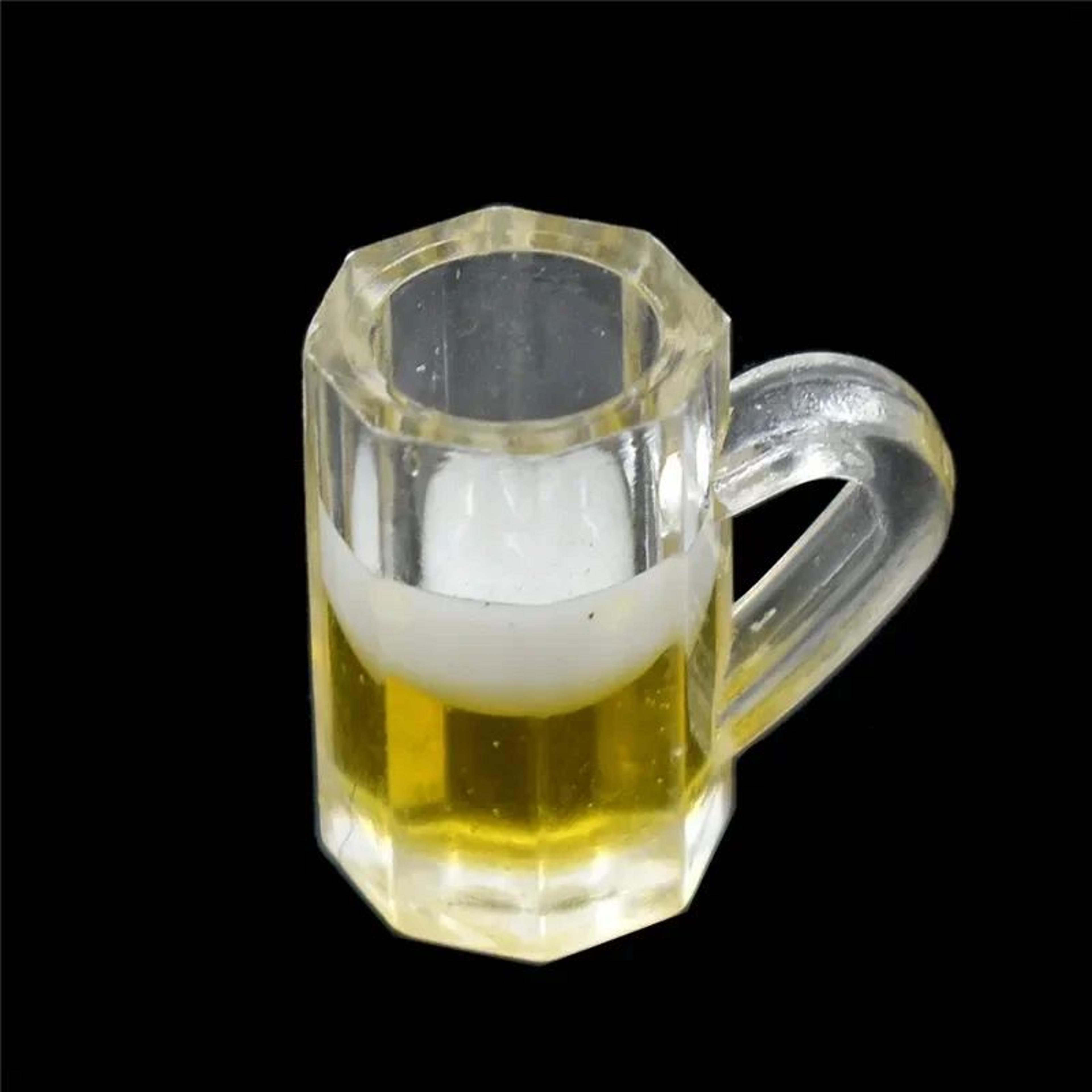 Mini Beer Glass Dollhouse Accessories Set Resin Miniature Cups For DIY Decor 1