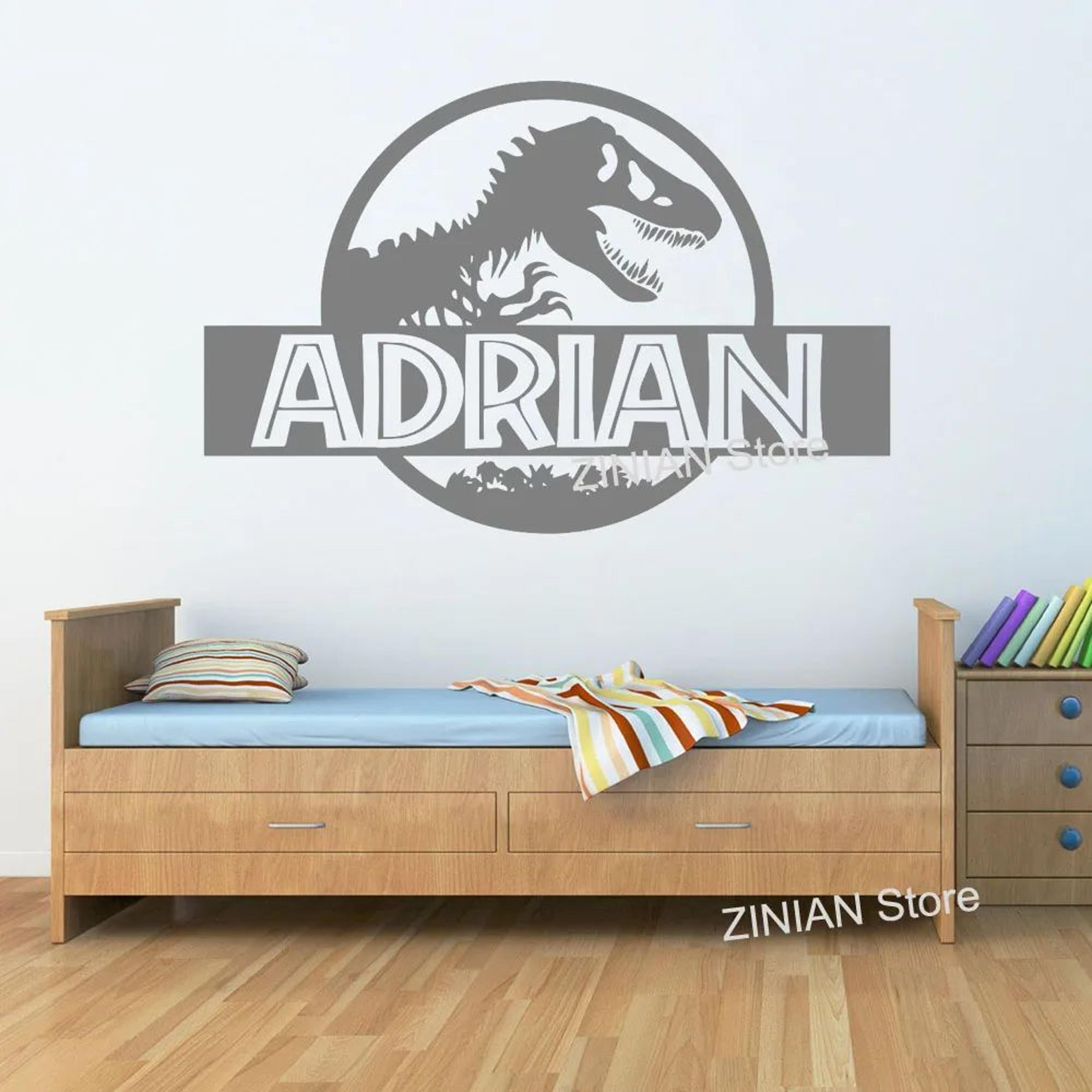 Personalized Dinosaur Wall Sticker Kids Room T Rex Name Decal 1