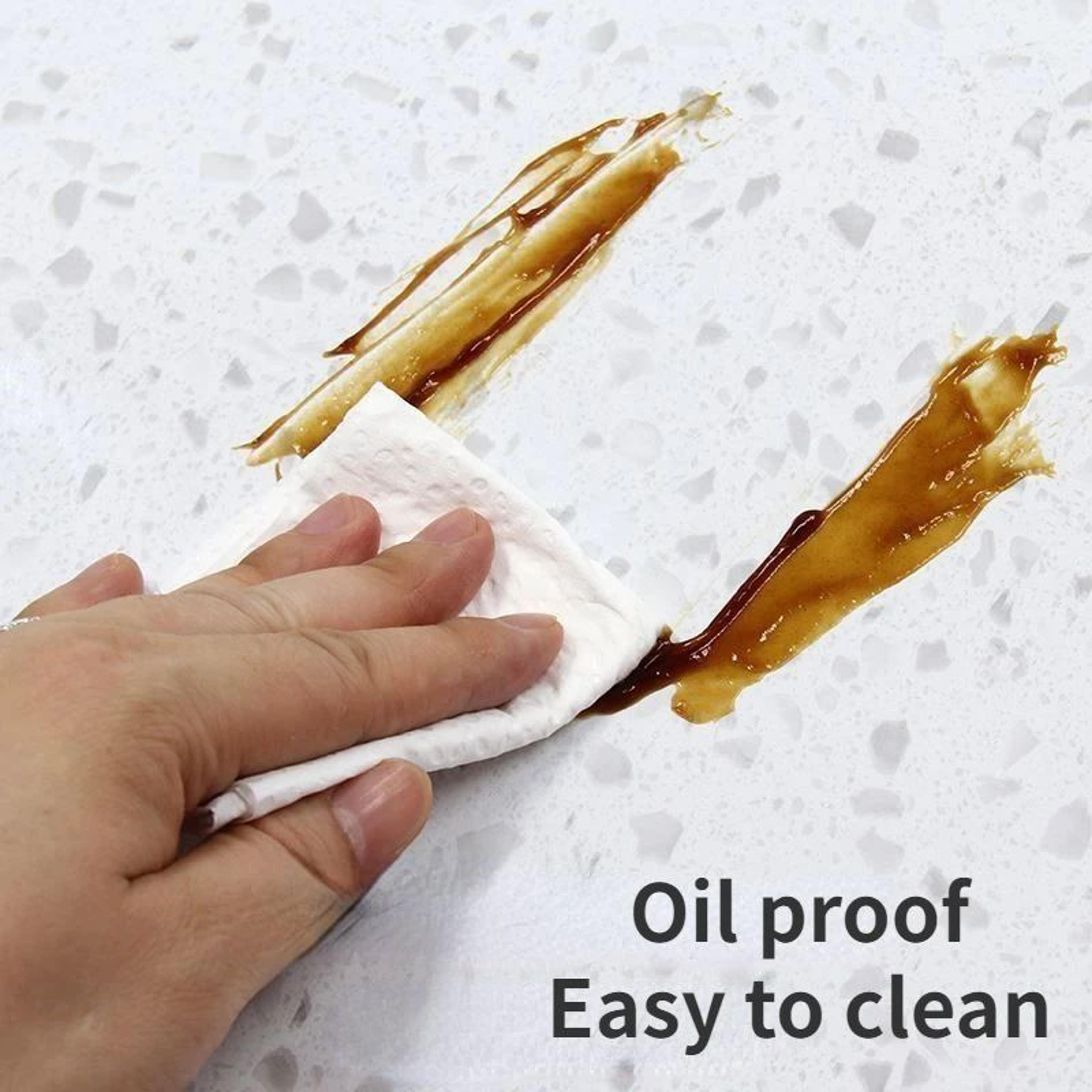 Kitchen Oil Proof Wall Sticker Heat Resistant Waterproof Backsplash Cover 1