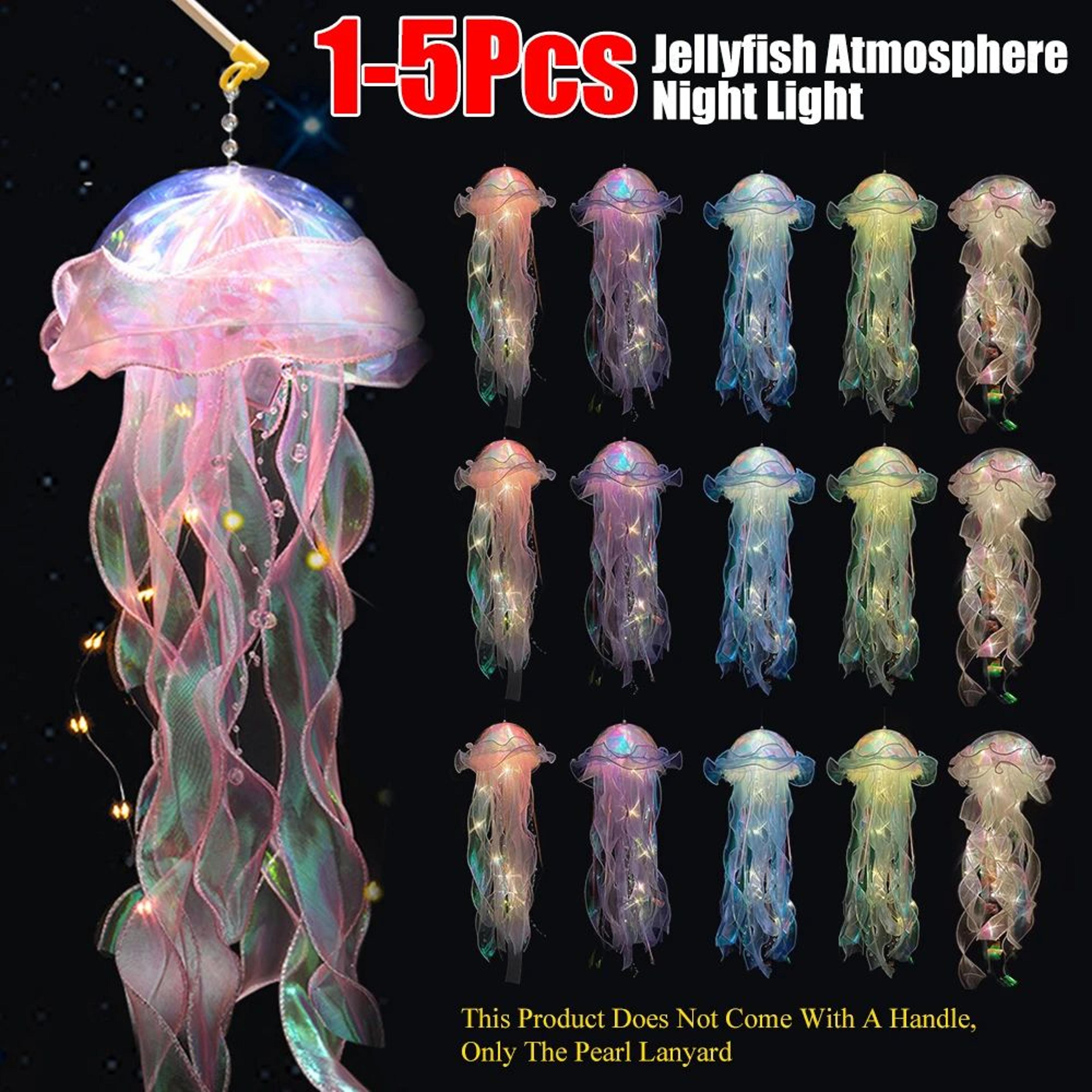 DIY Jellyfish Hanging Light Colorful Bedroom Ceiling Lamp For Kids 1