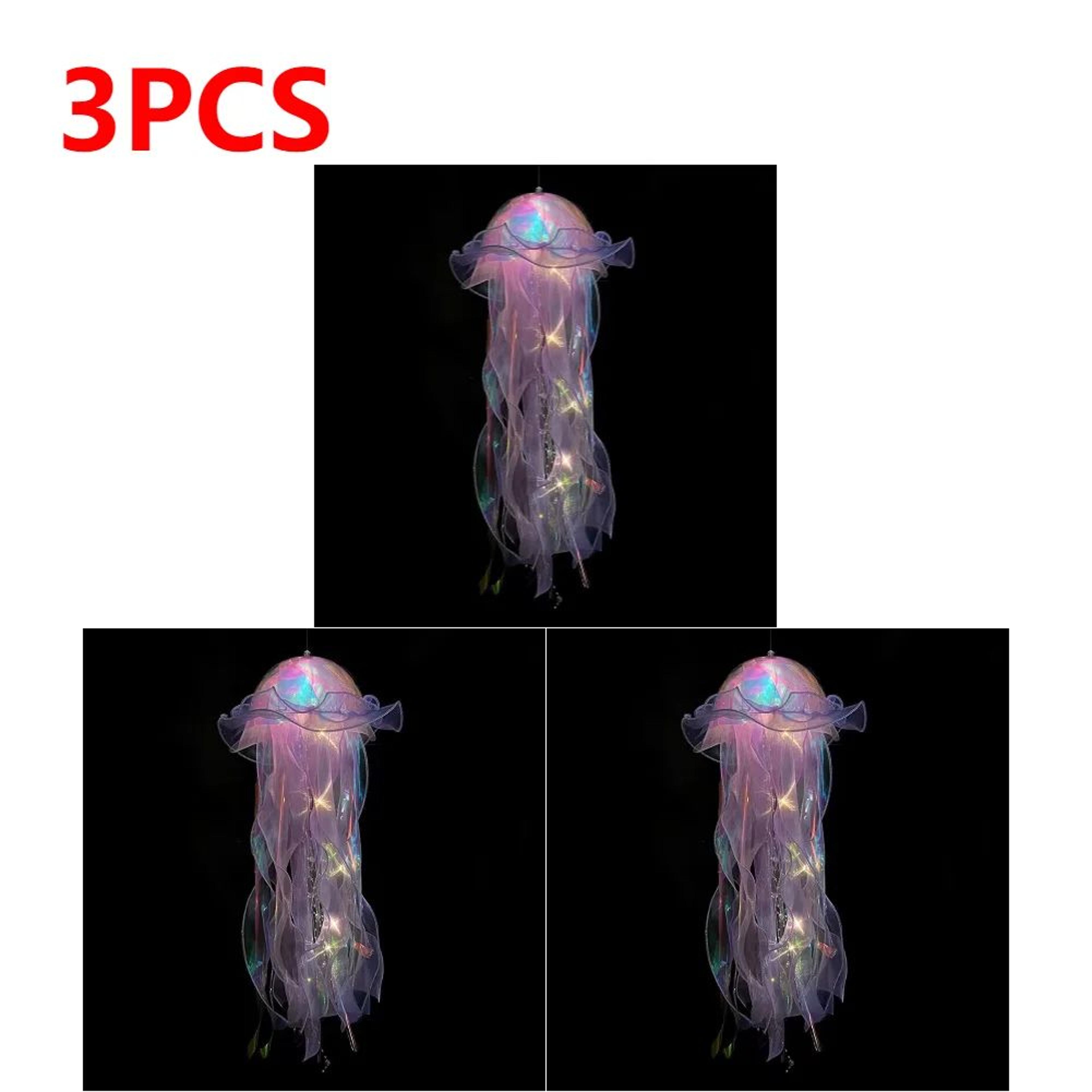 DIY Jellyfish Hanging Light Colorful Bedroom Ceiling Lamp For Kids 16