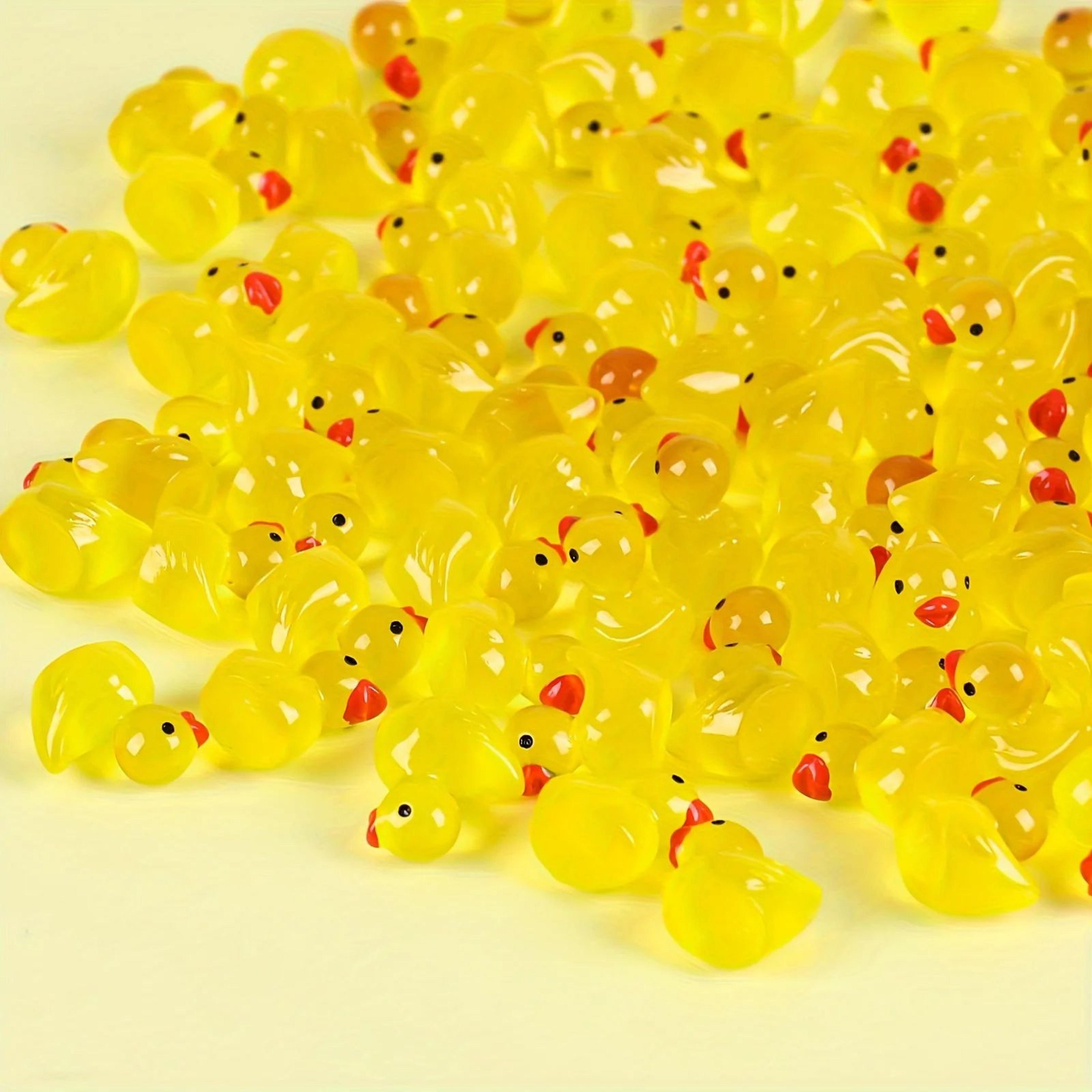 Glow In The Dark Mini Duck Figurines Set For DIY Decor And Crafts 1