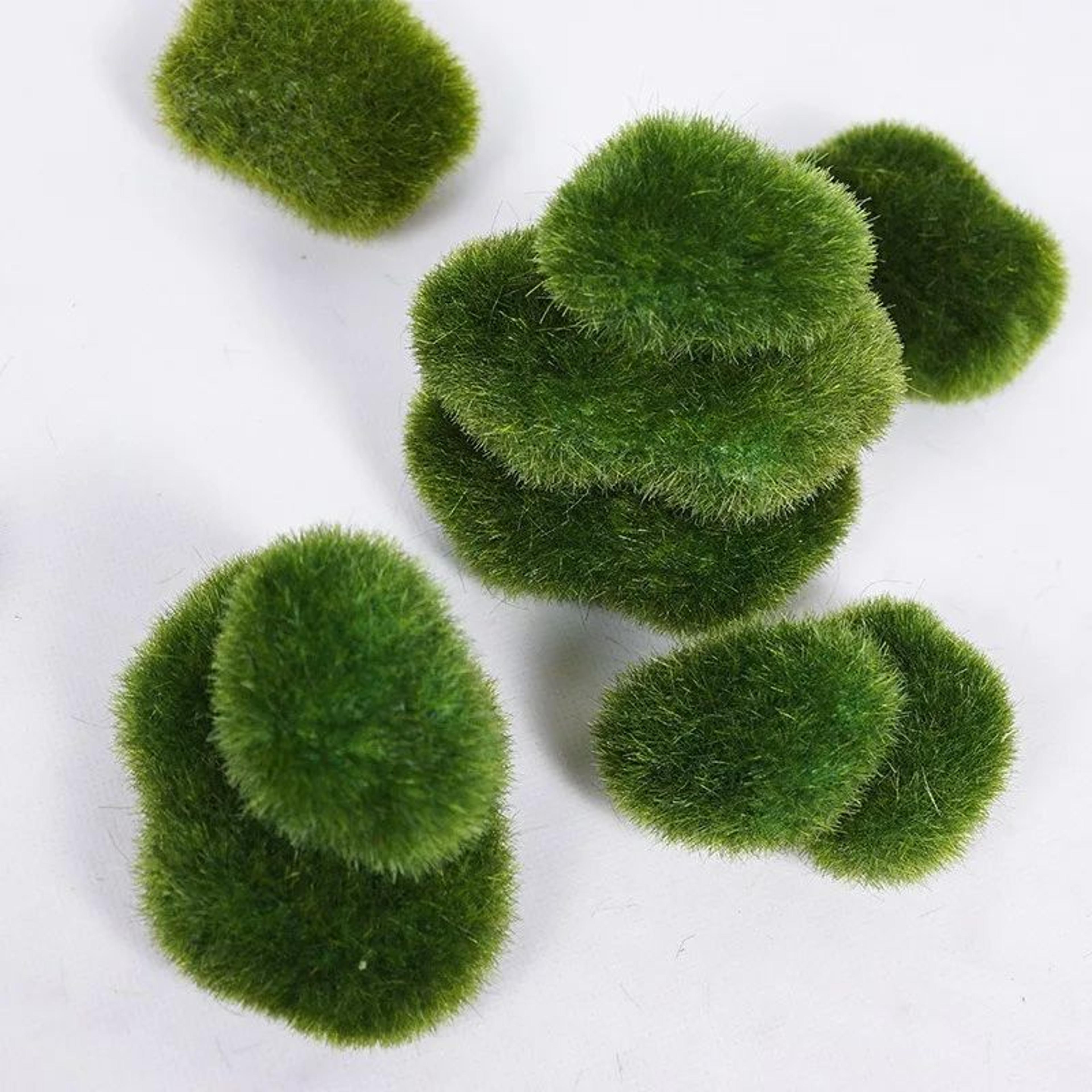 Artificial Moss Rocks Decorative Green Stone Balls For Plants And Home Decor 5