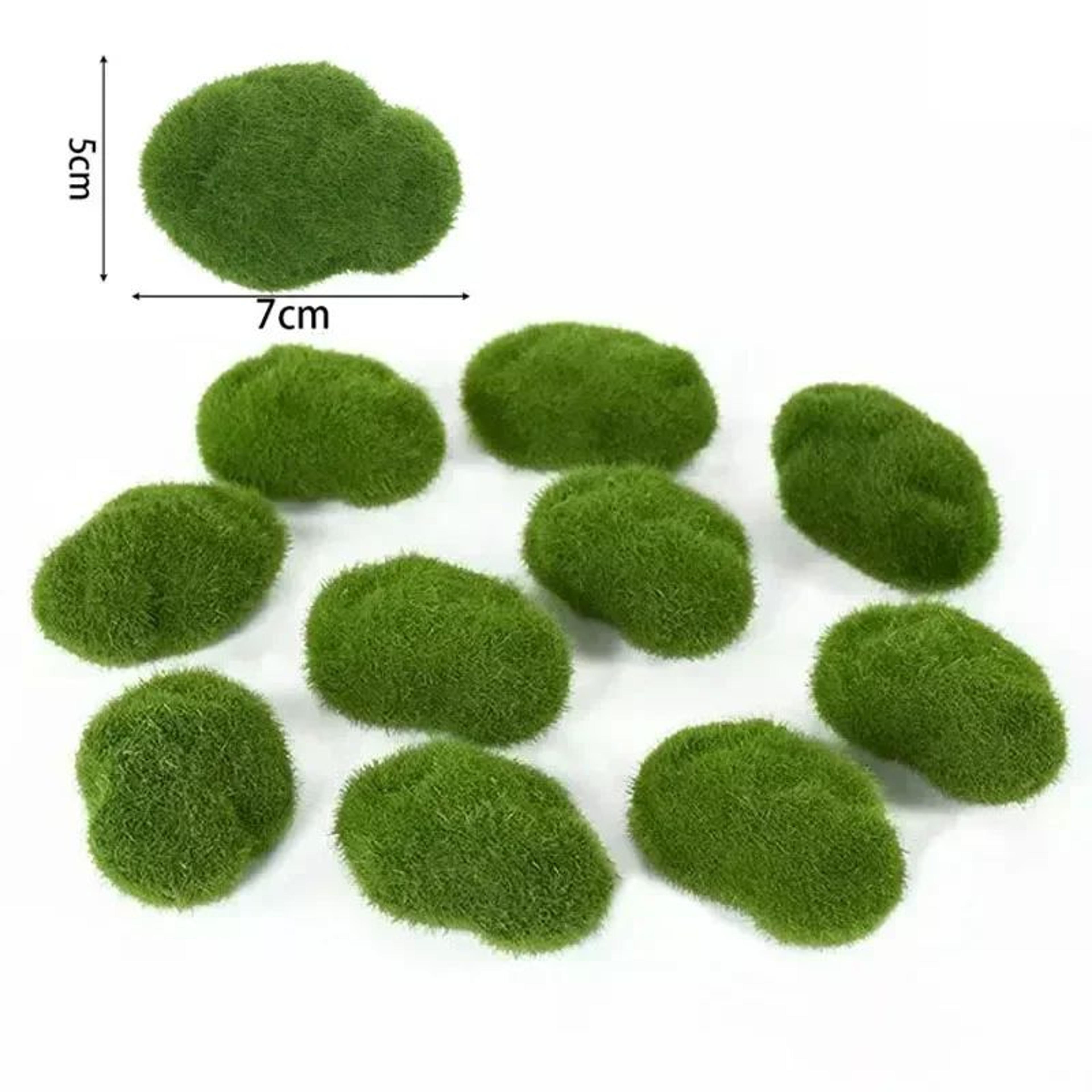 Artificial Moss Rocks Decorative Green Stone Balls For Plants And Home Decor 7