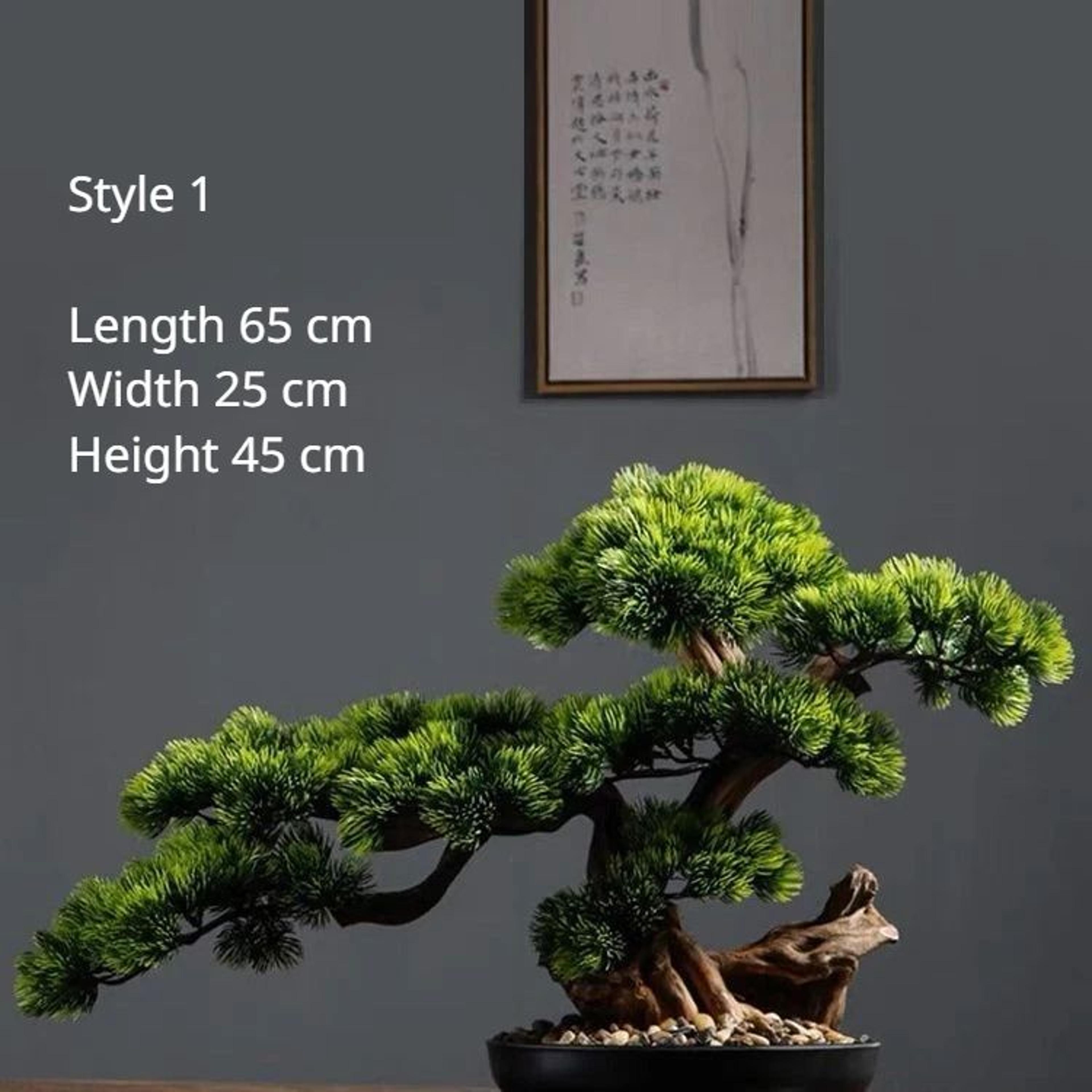 Artificial Pine Bonsai Tree Desktop Decor Evergreen Mini Landscape Plant 6