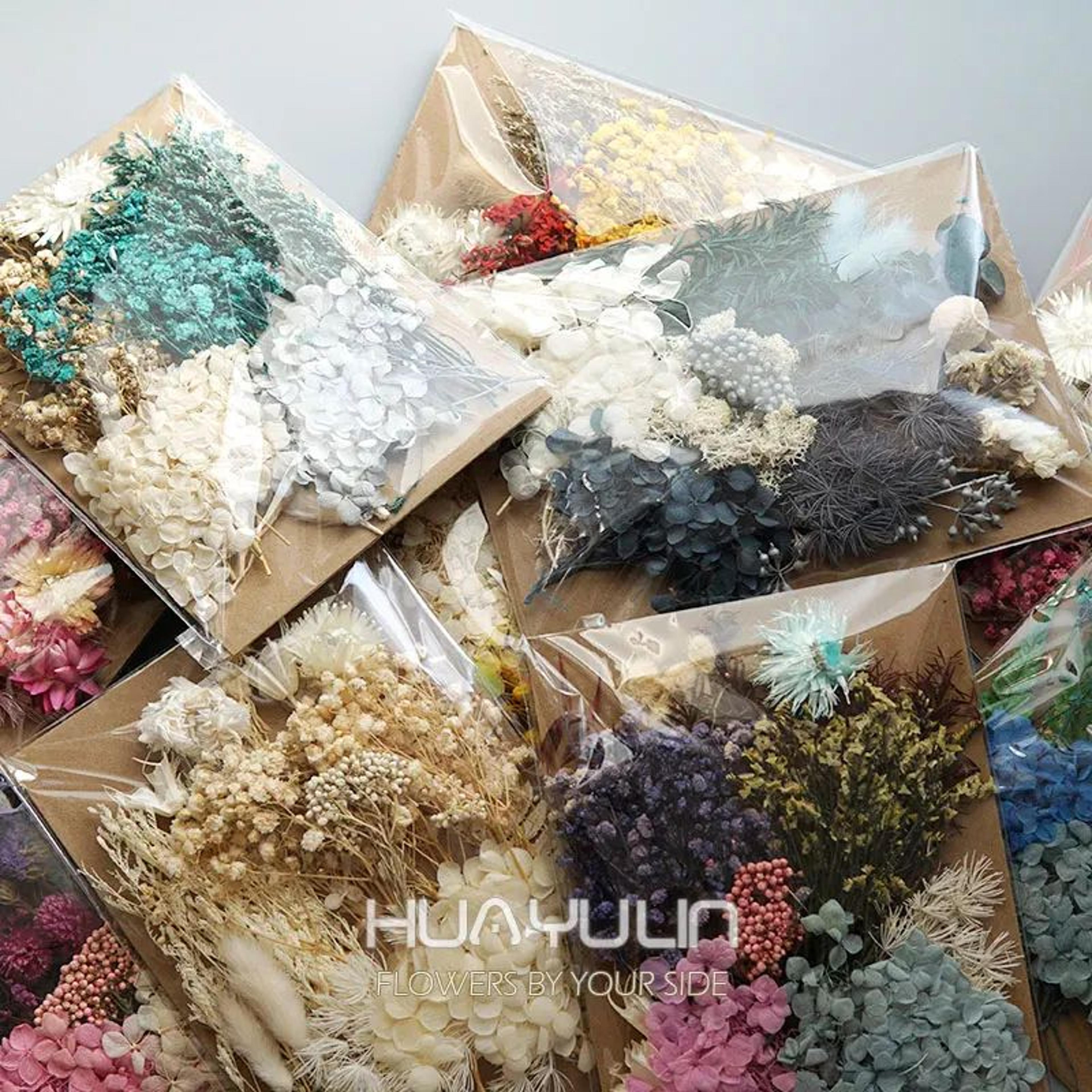 Preserved Hydrangea Dried Flowers Set For Resin Crafts Candle Making And DIY Decor 0