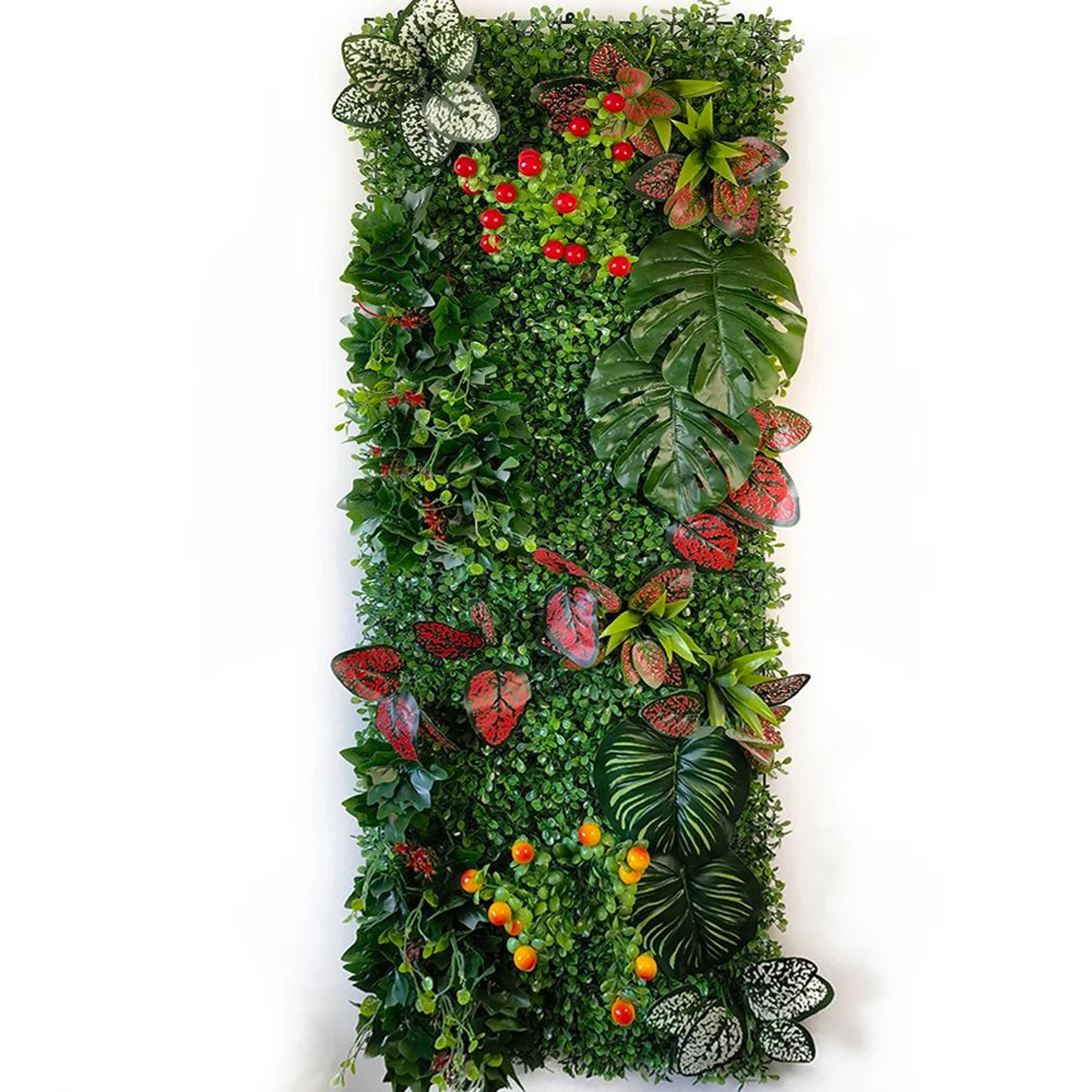 Realistic Artificial Plant Wall Panel Green Grass Wall Decor For Home And Events 7
