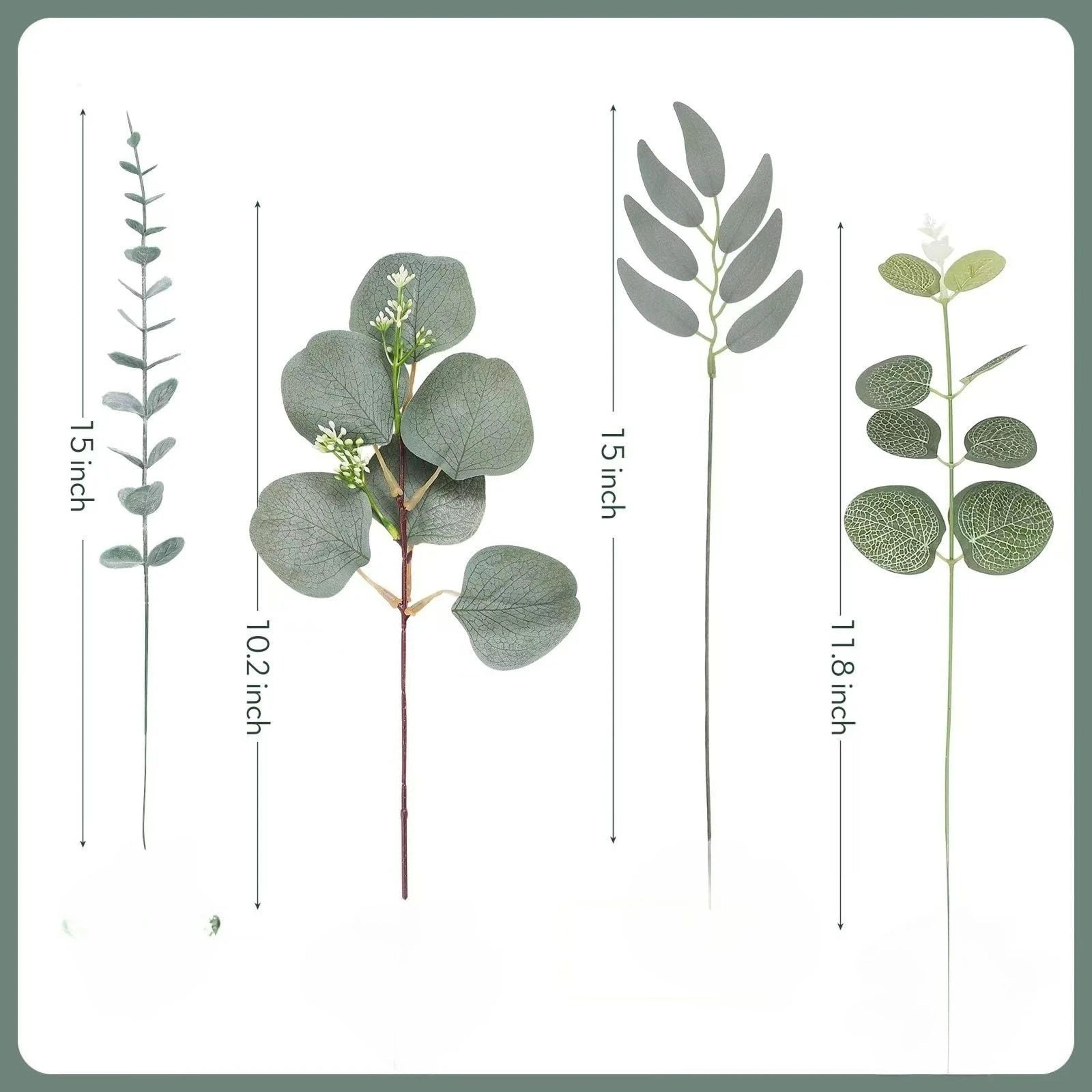 Realistic Artificial Eucalyptus Stems For Wedding Bouquets And Home Decor 2