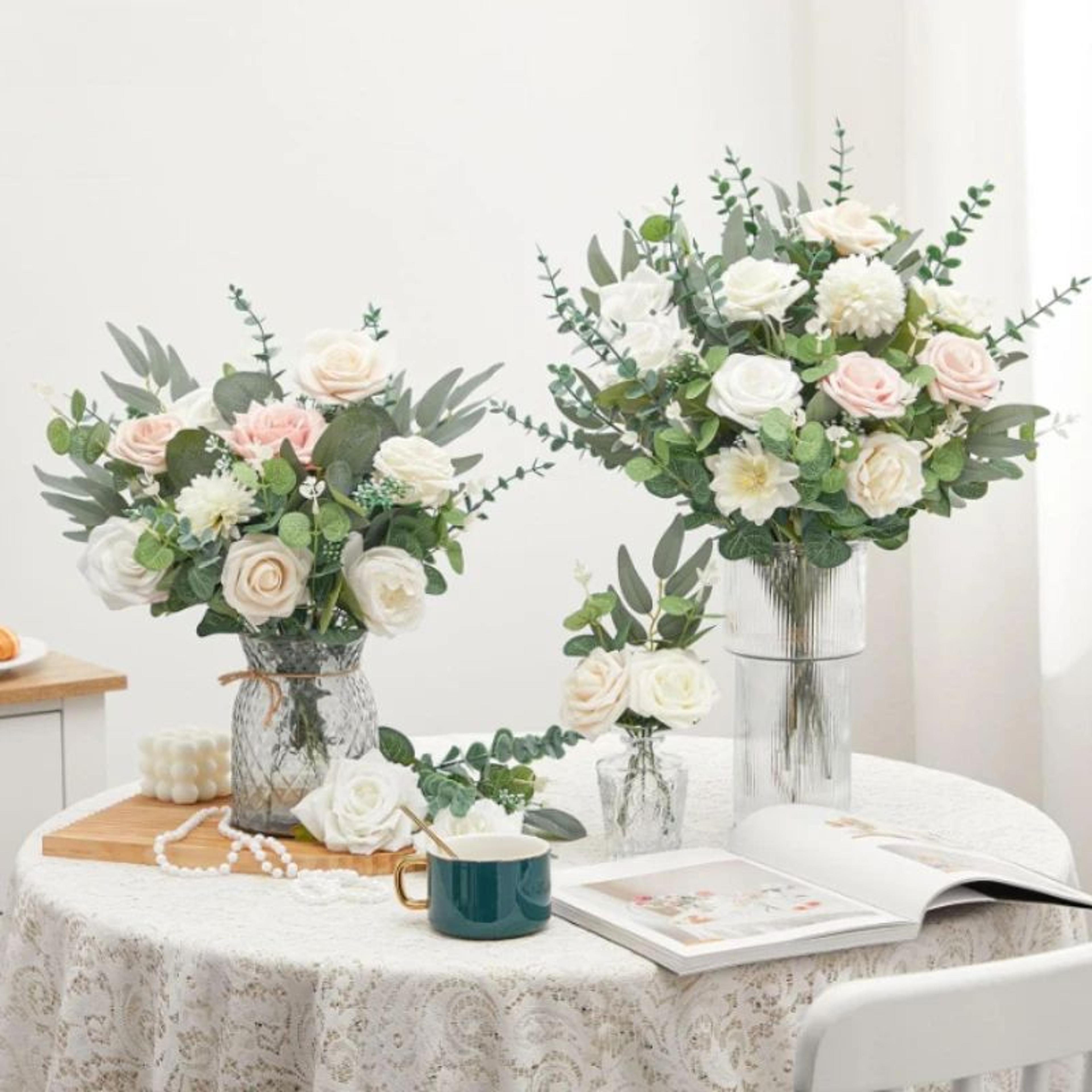 Realistic Artificial Eucalyptus Stems For Wedding Bouquets And Home Decor 5