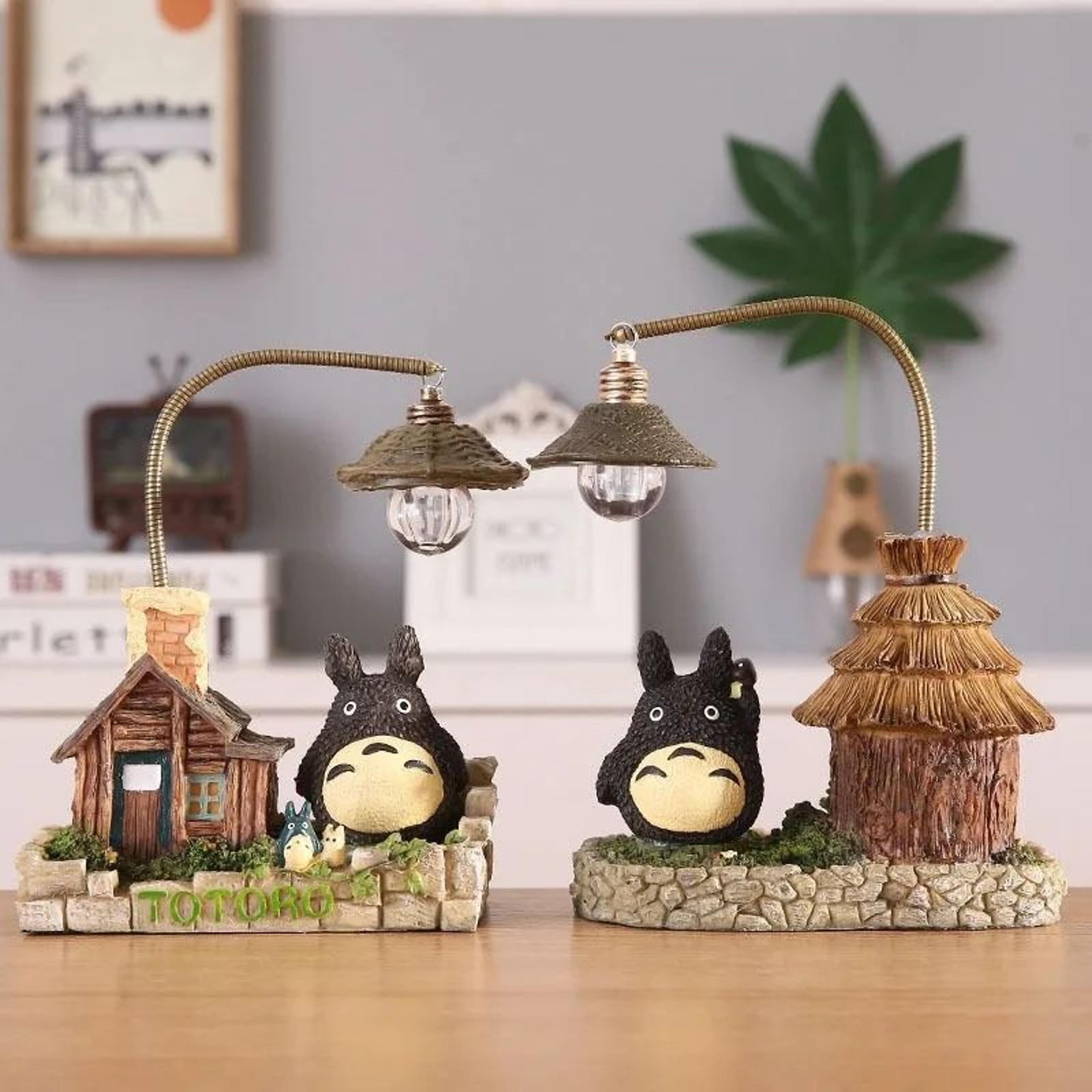 cute wooden house night light cartoon anime desk lamp for room decor