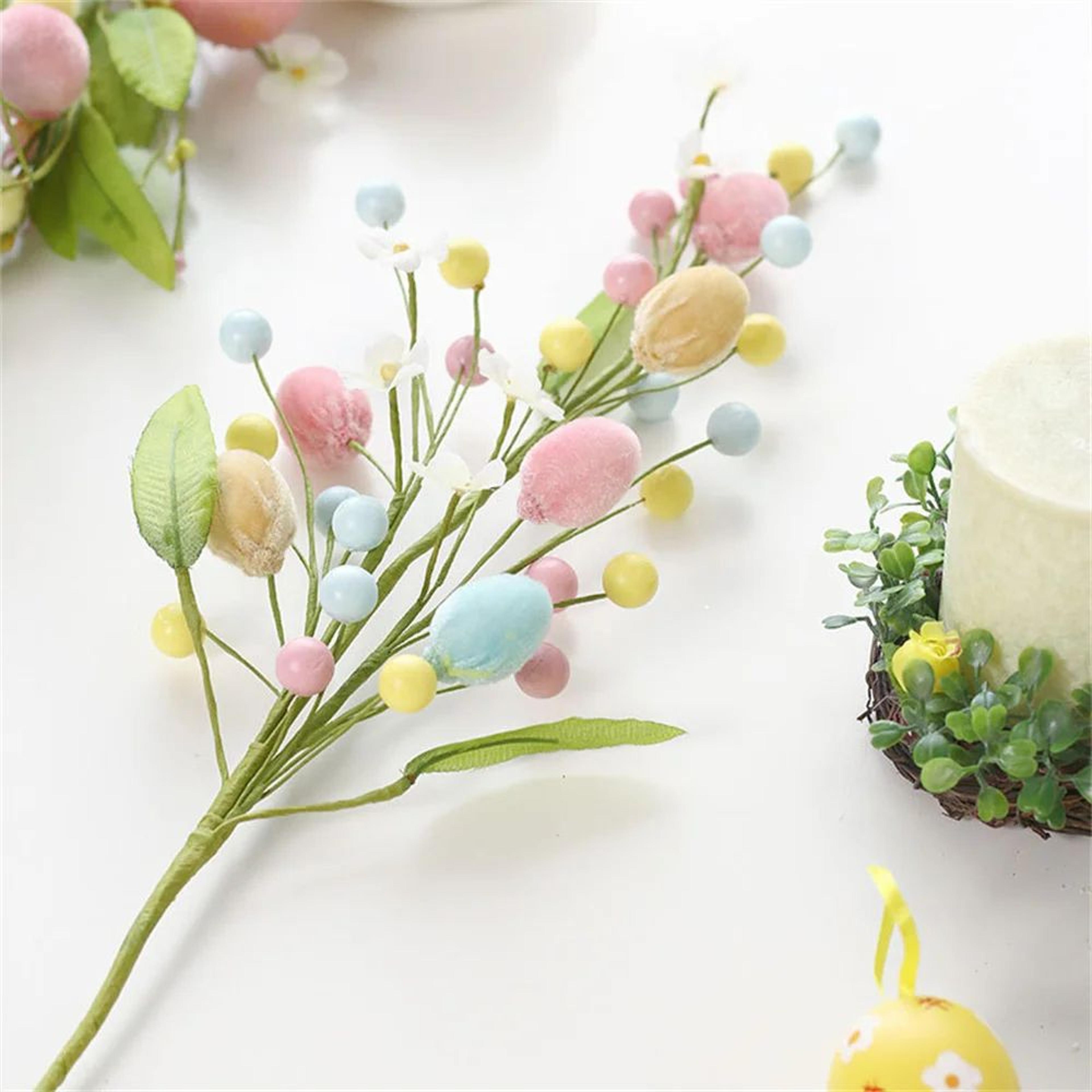 Easter Egg Tree Branch Decor Colorful Spring Display 2