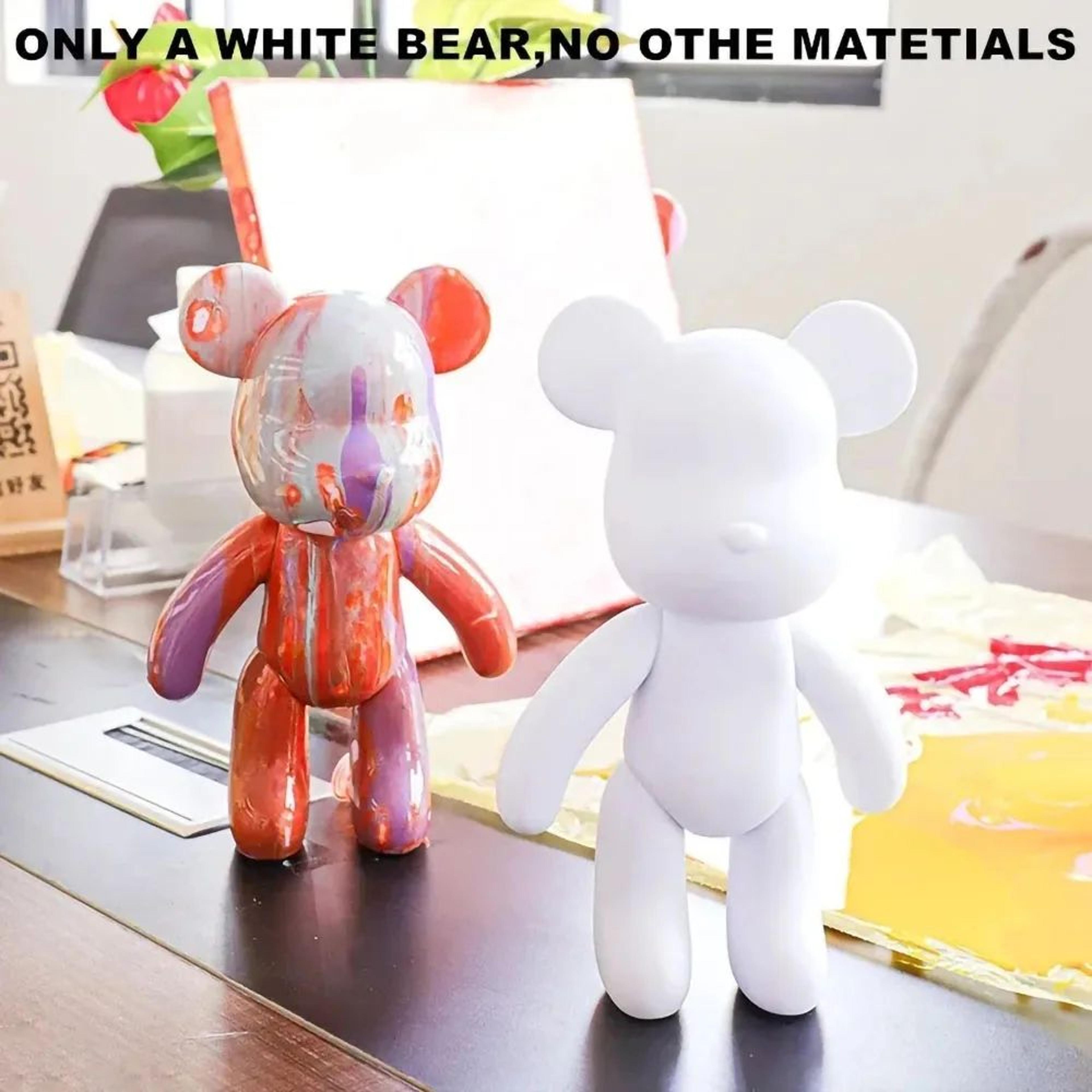 Creative DIY Fluid Bear Sculpture Graffiti Art Home Decor Toy 1