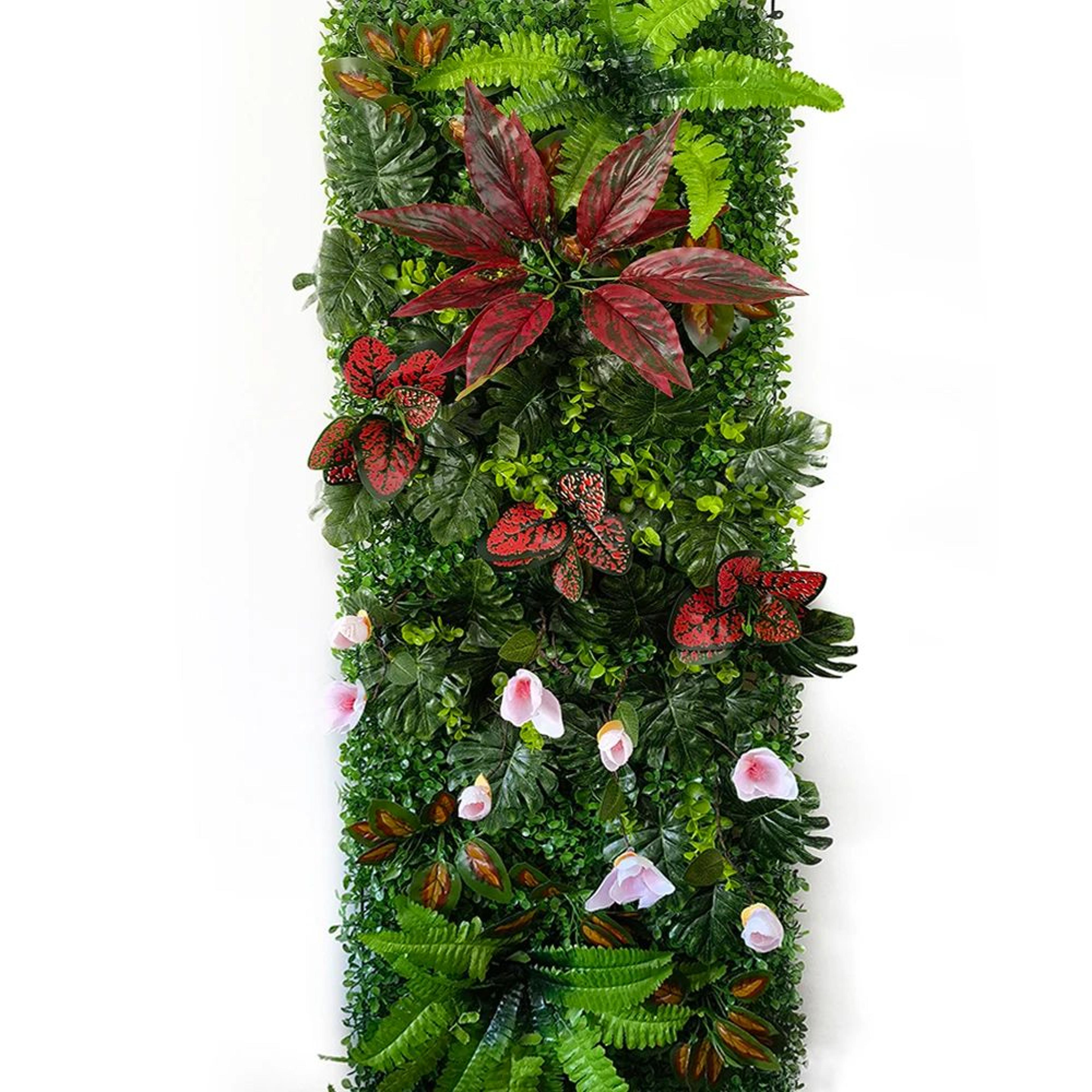 Artificial Plant Wall Panel Greenery Backdrop Decorative Fence Panel 2