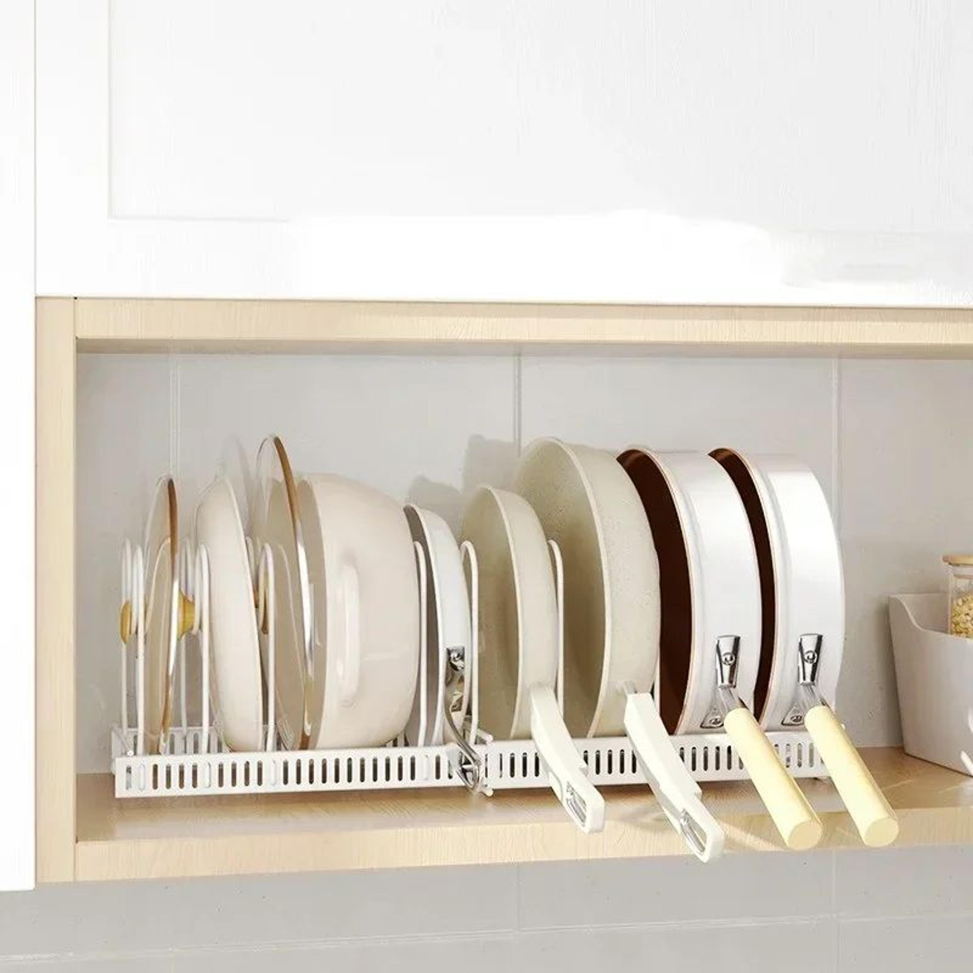FlexiStack Adjustable Pot And Pan Organizer Rack 3