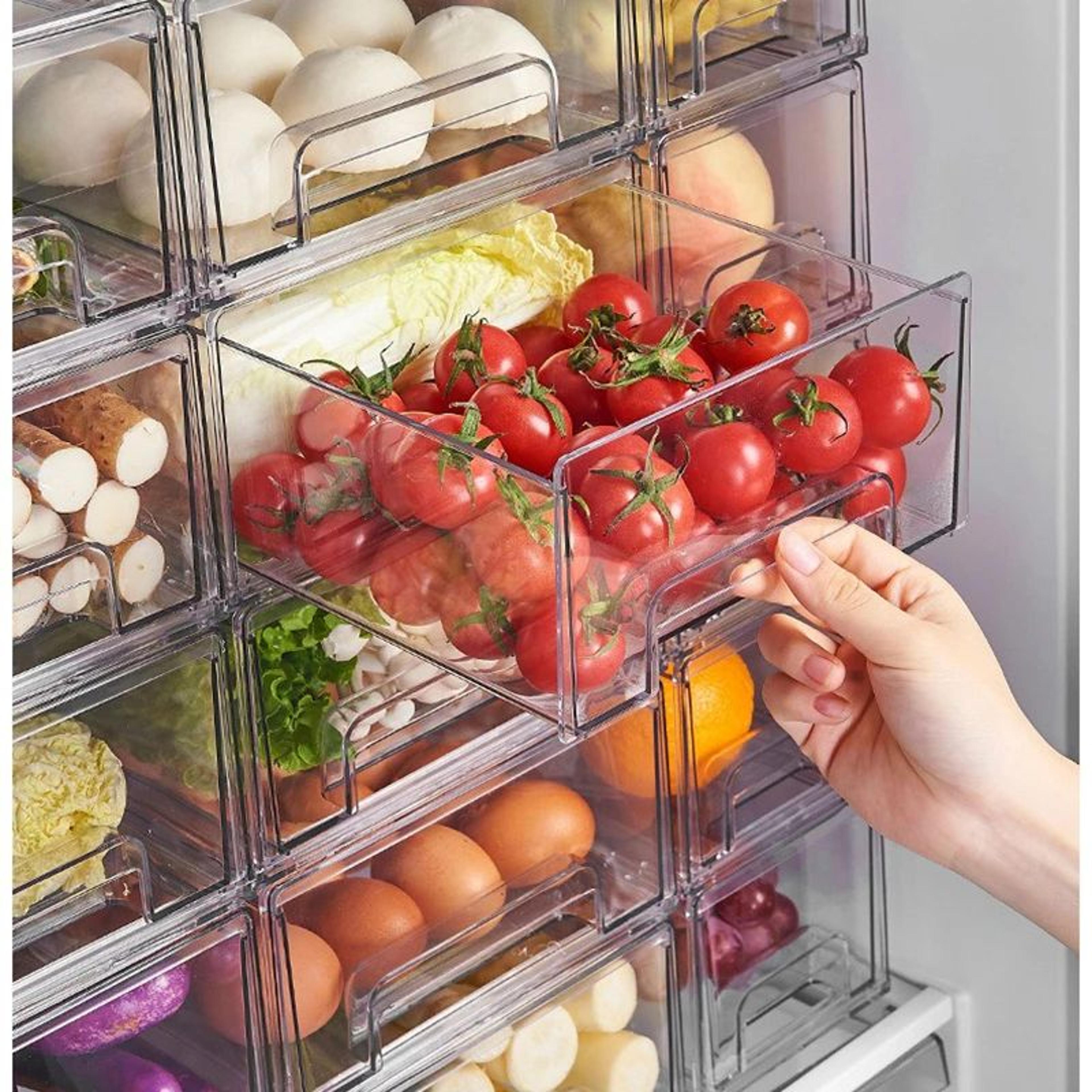 FreshSlide Refrigerator Storage Drawer Organizer Box 3