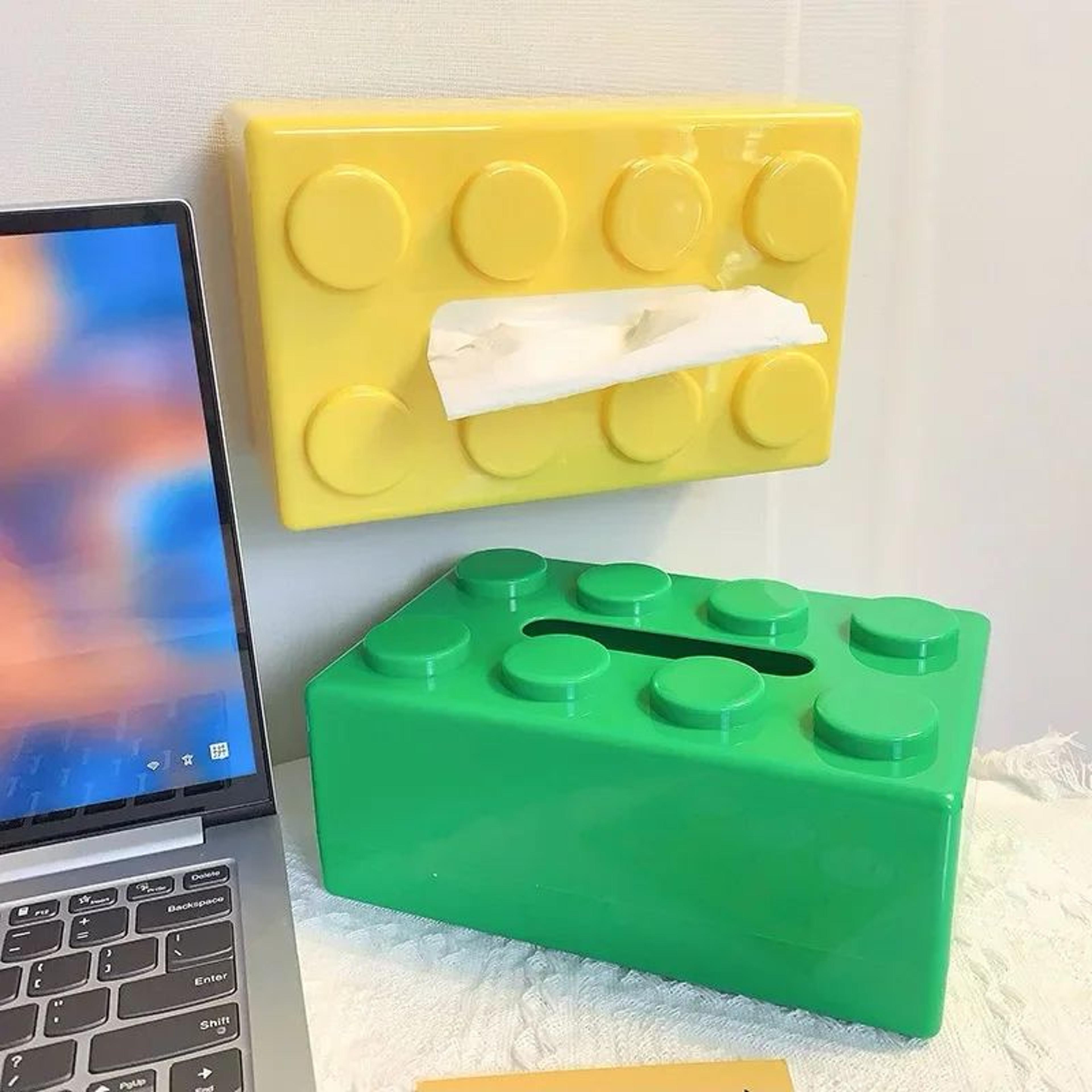 Creative Building Block Tissue Box Cartoon Napkin Holder For Home Decor 2