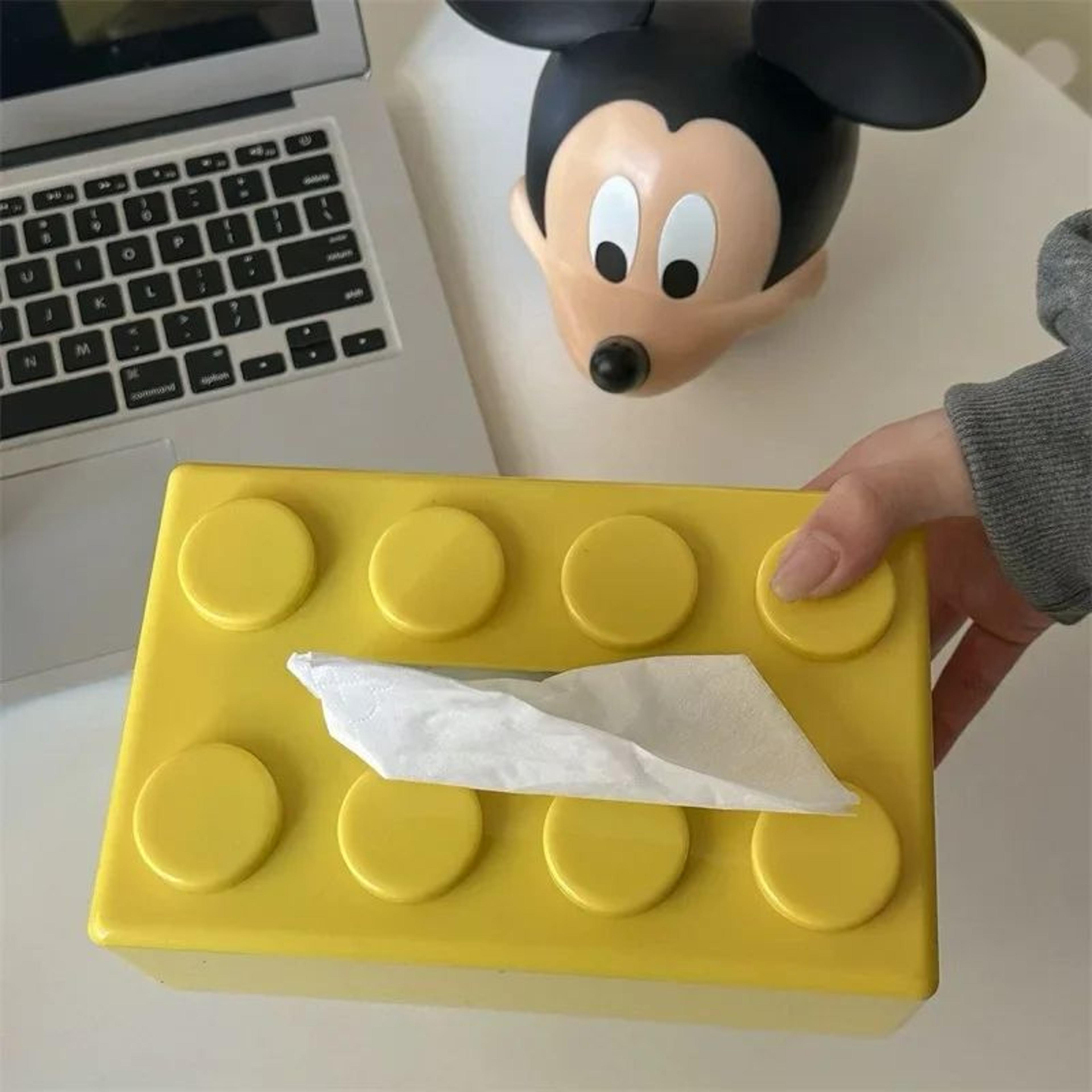 Creative Building Block Tissue Box Cartoon Napkin Holder For Home Decor 9