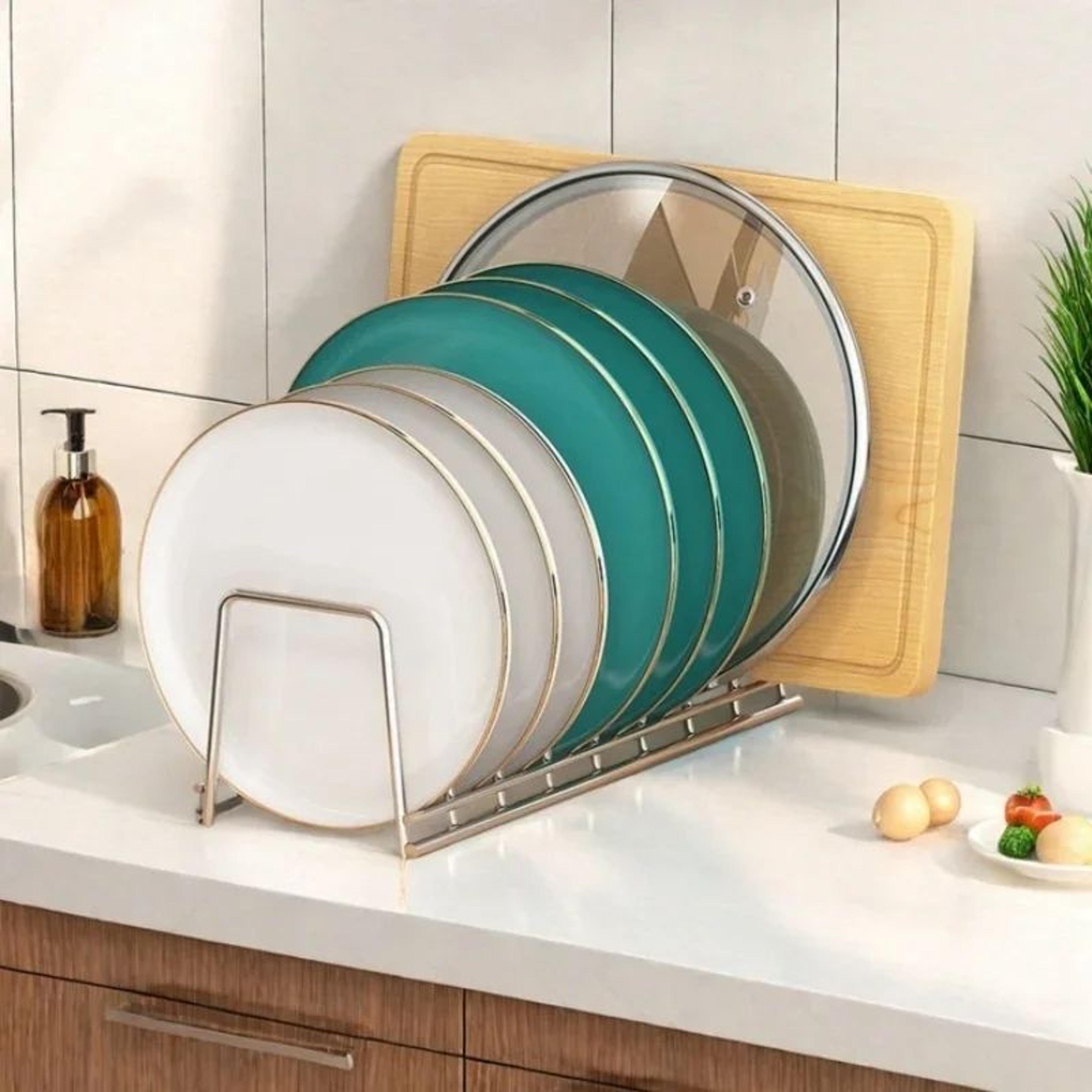 Expandable Dish Drying Rack With Drip Tray Compact Kitchen Counter Organizer 0