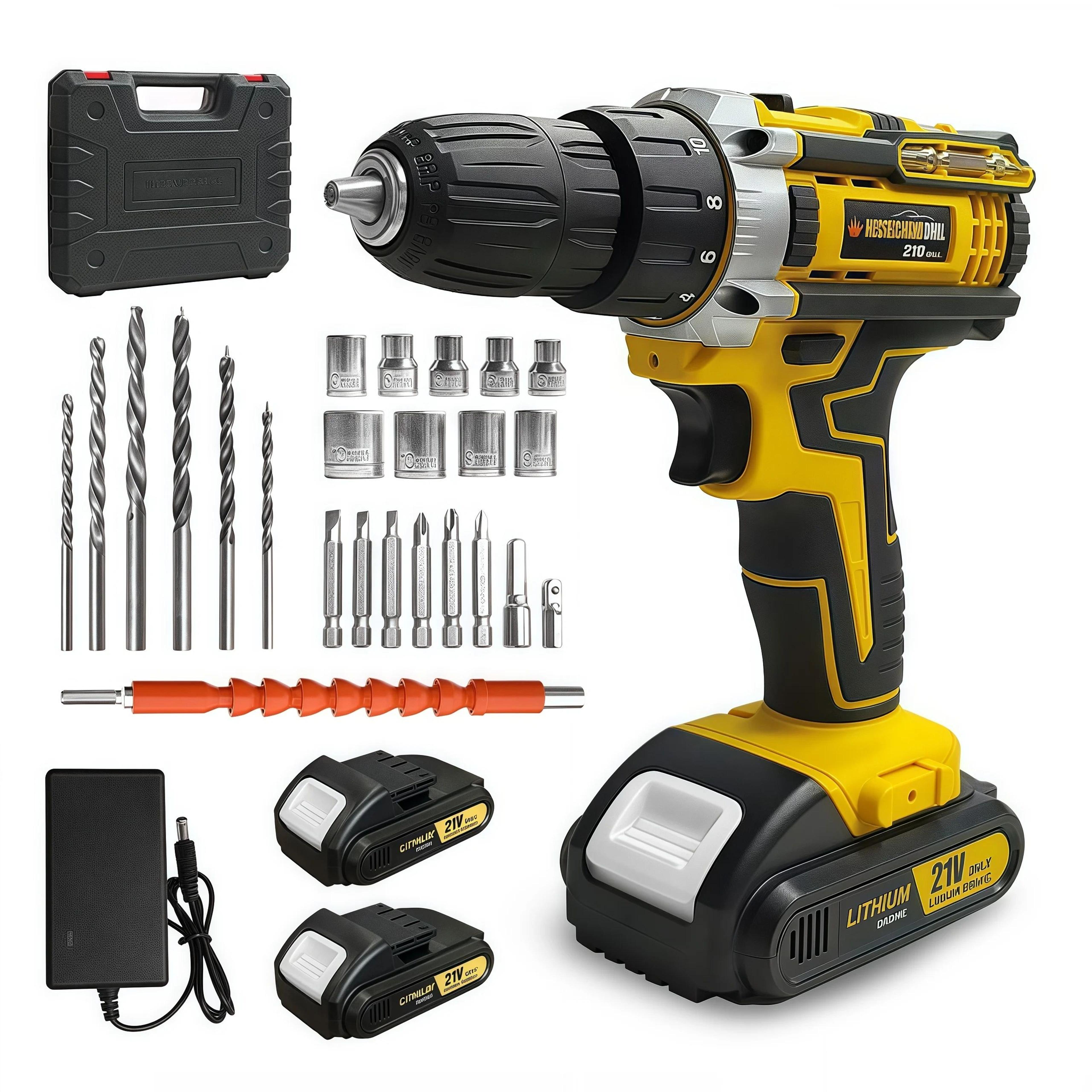 PowerPro Cordless Electric Screwdriver Drill Set 0